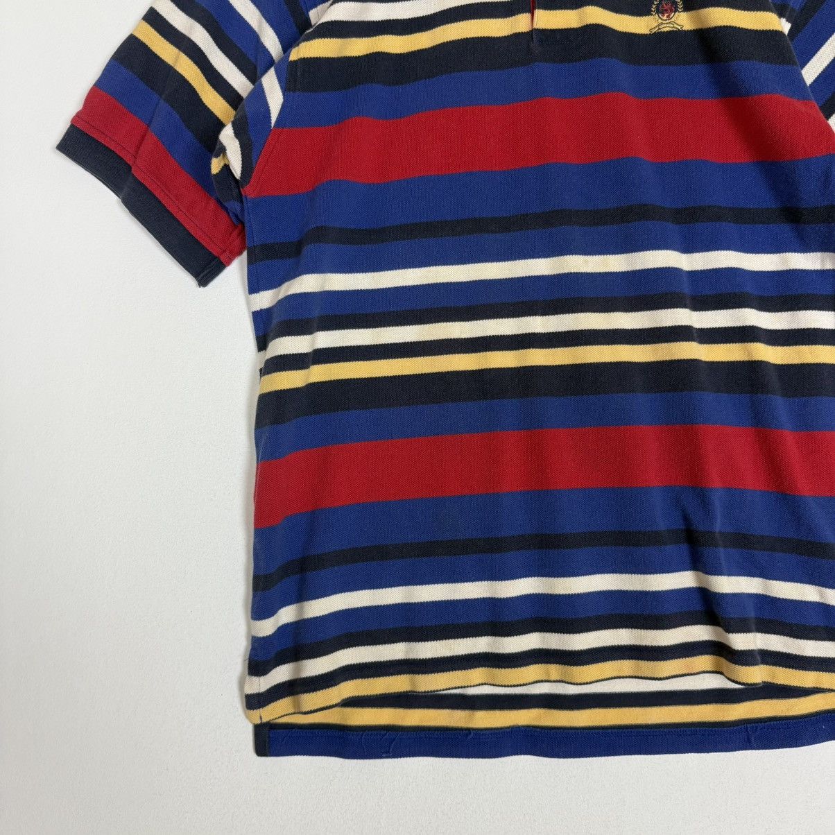 Tommy Hilfiger Tommy Hilfiger Crest Logo Multicolor Stripes Polo Tee Size US S / EU 44-46 / 1 - 2 Thumbnail