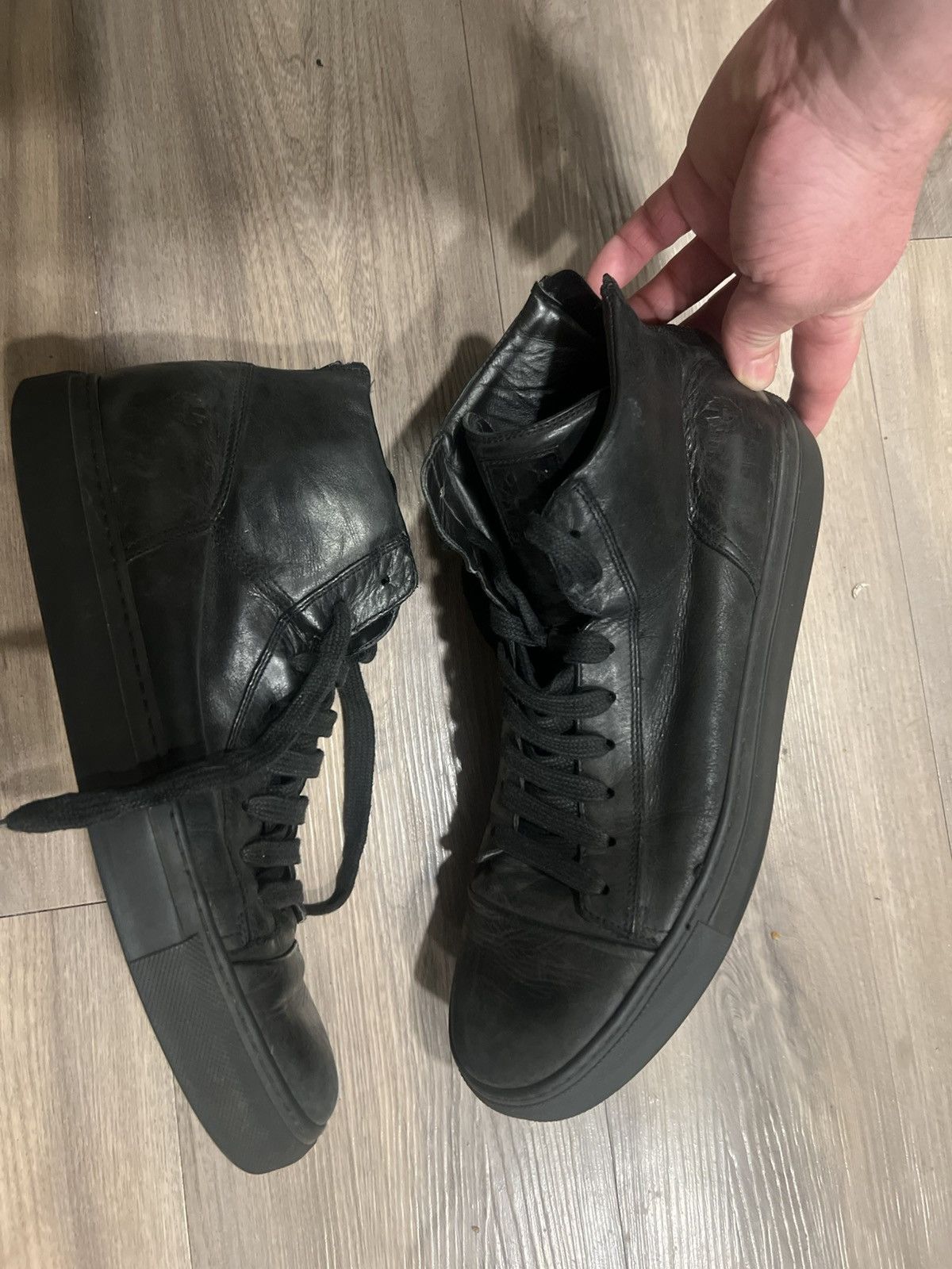 Belstaff Beautiful Belstaff Black Leather Sneakers. 44 Size US 10 / EU 43 - 5 Thumbnail