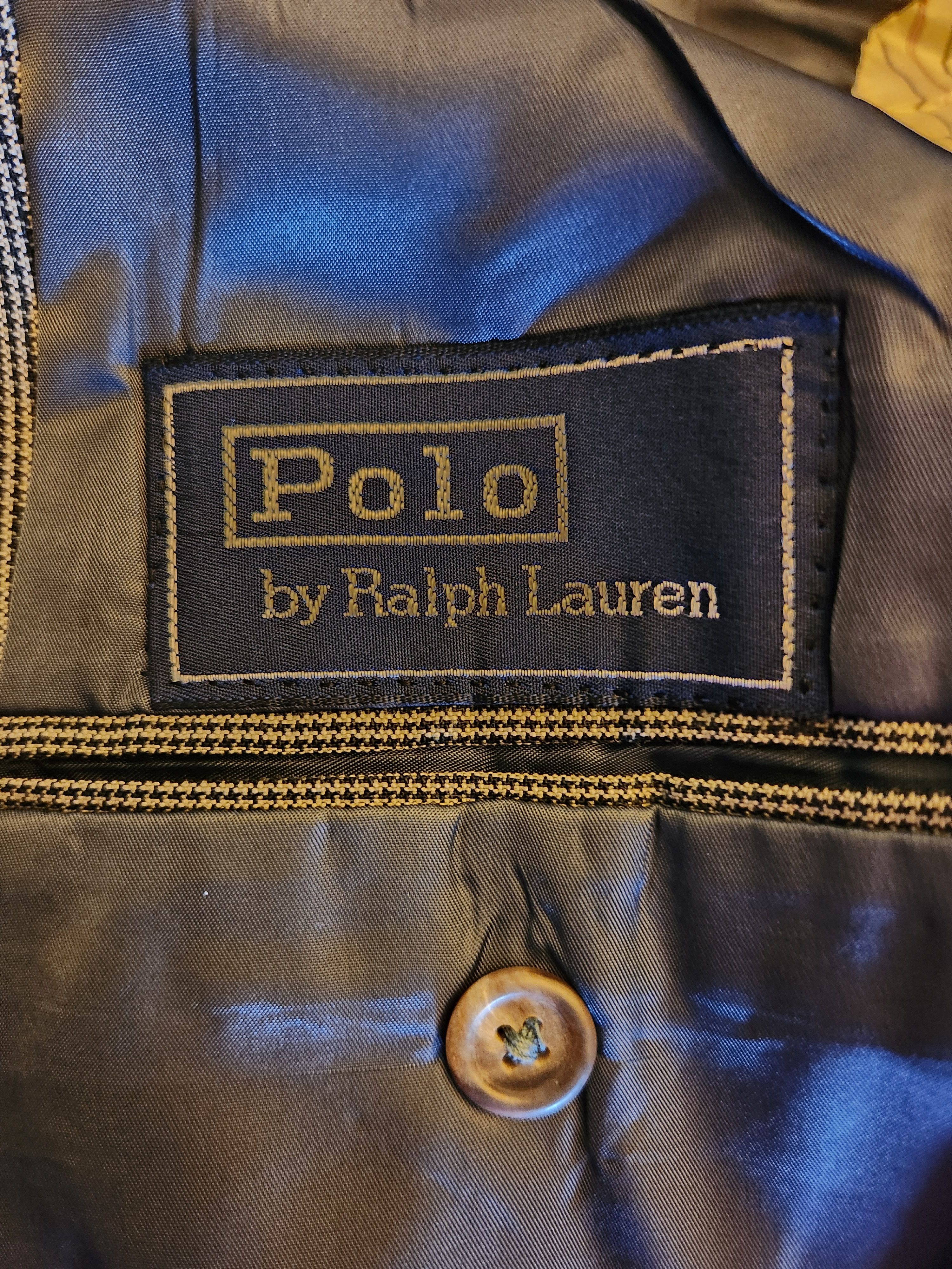 Polo Ralph Lauren Vintage 80's 100% Wool Houndstooth Suit Size 38R - 6 Thumbnail