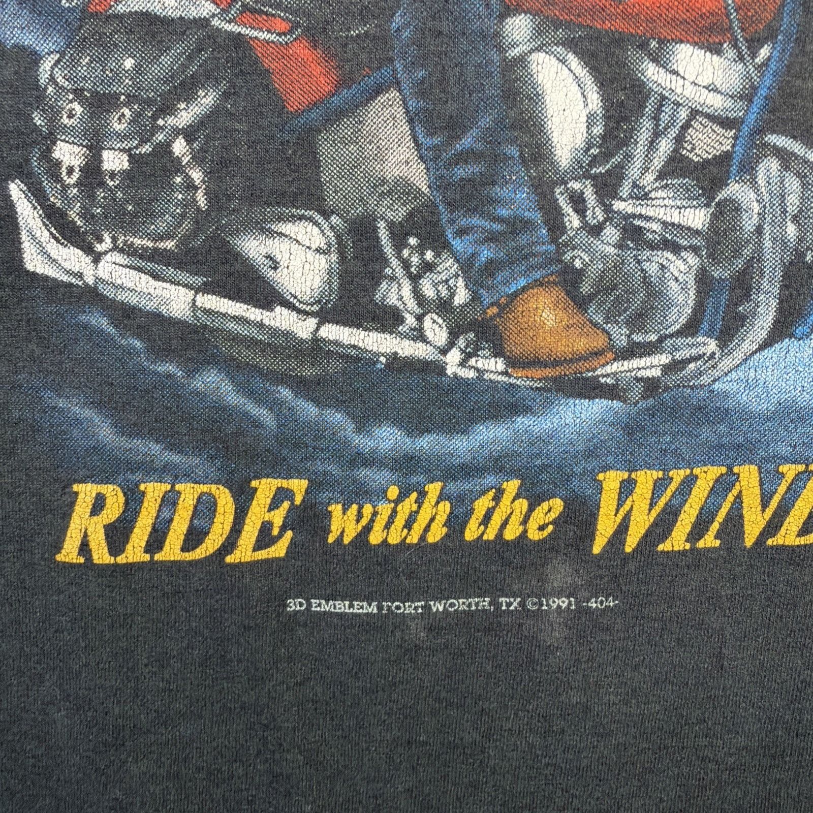Harley Davidson Vintage Harley Davidson Shirt XL Black 90s 3D Emblem Ride Size US XL / EU 56 / 4 - 5 Thumbnail