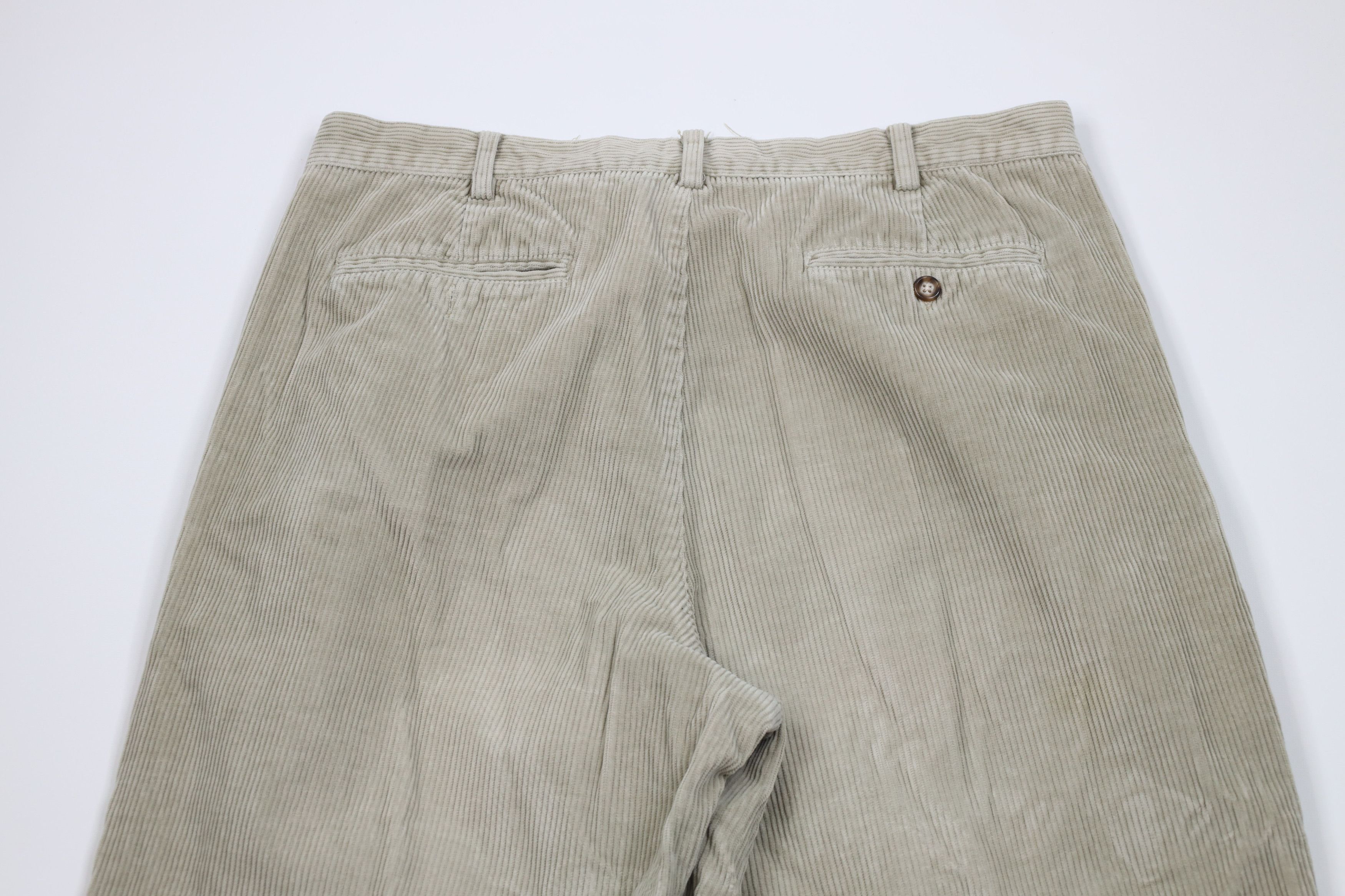 Gap Vintage 90s Gap Relaxed Cuffed Wide Leg Corduroy Pants Gray Size US 36 / EU 52 - 8 Thumbnail