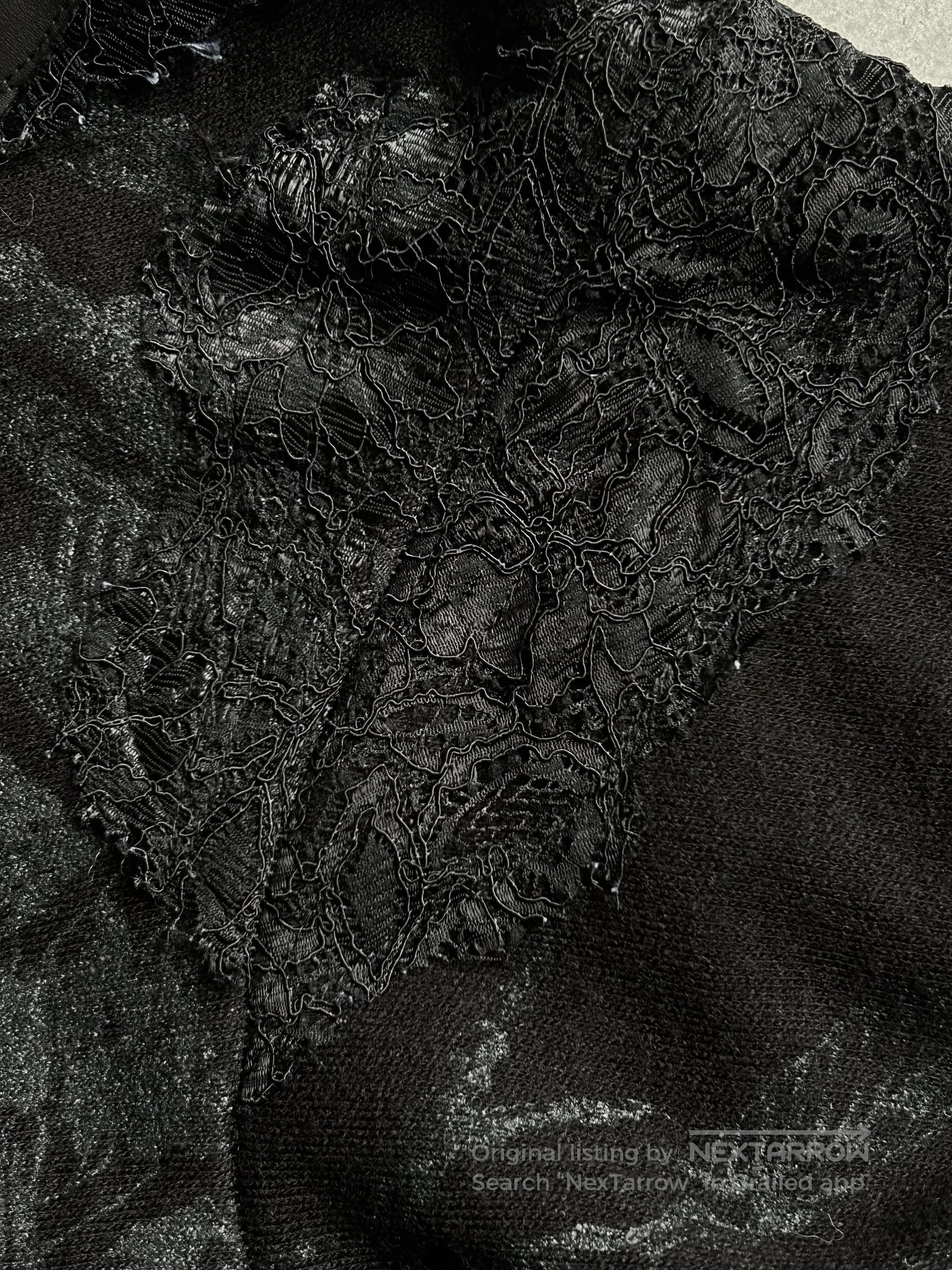 NN07 stylish black printed long sleeve top. Size US M / EU 48-50 / 2 - 8 Thumbnail