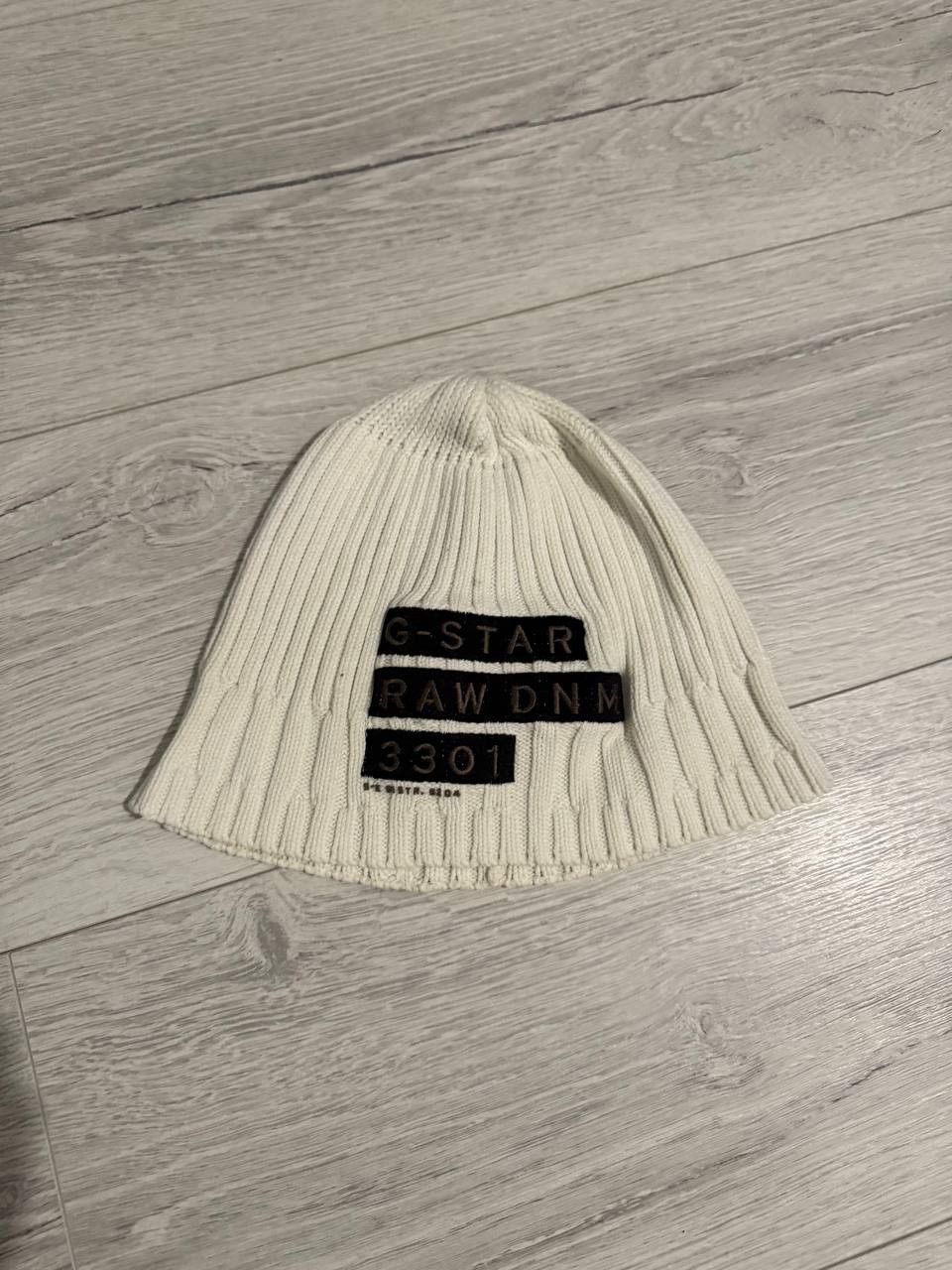 G-Star Vinatge G-star raw Hat 3301 Whit/Black Beanie Size ONE SIZE - 1 Thumbnail