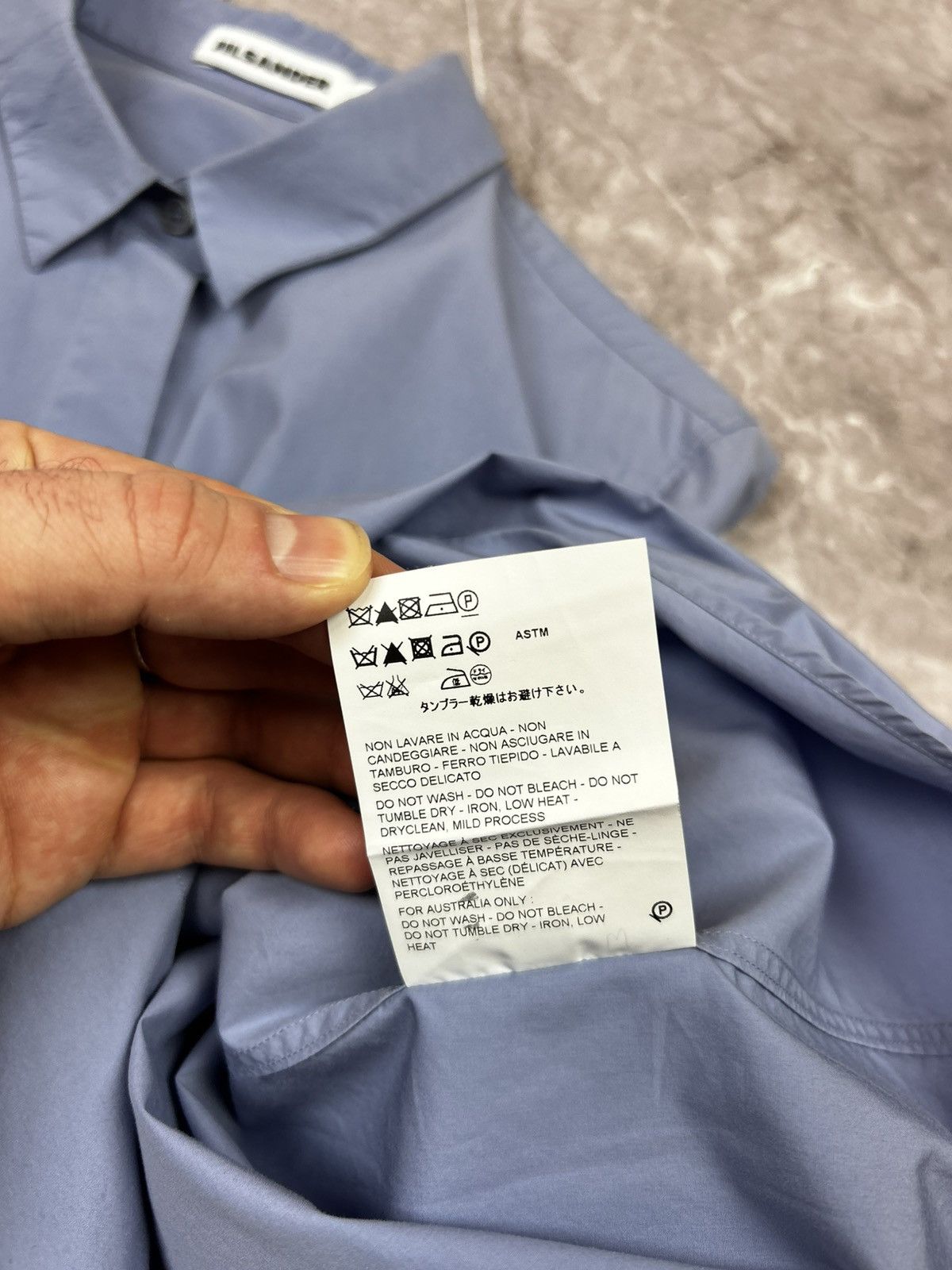Jil Sander JIL SANDER Blue SHIRT BUTTON UP Size XS / US 0-2 / IT 36-38 - 7 Thumbnail