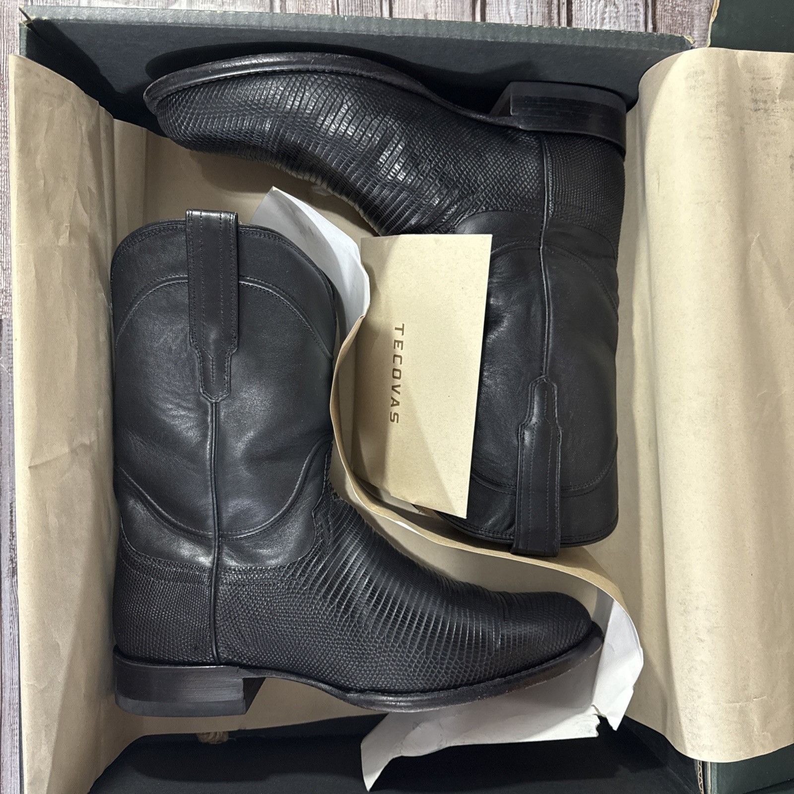 Tecovas Tecovas The Nash Midnight Lizard Black Ropes Size 10.5 Size US 10.5 / EU 43-44 - 10 Thumbnail