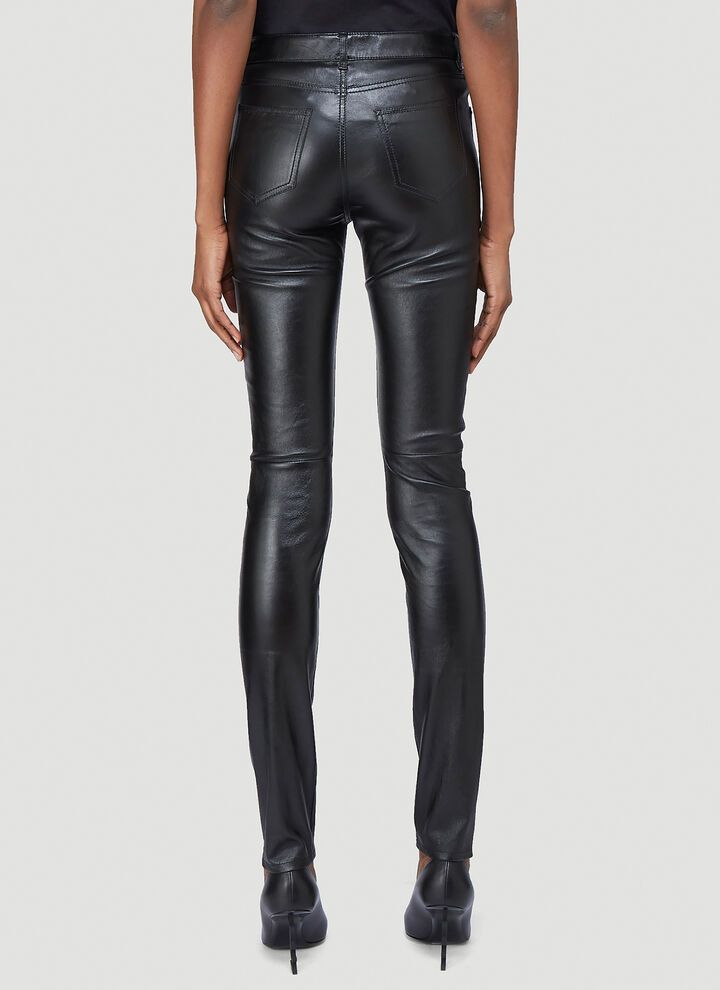 Saint Laurent Paris o1b1hav110525 496409 Signature Low Waisted Skinny Jeans Size 30" / US 8 / IT 44 - 4 Thumbnail
