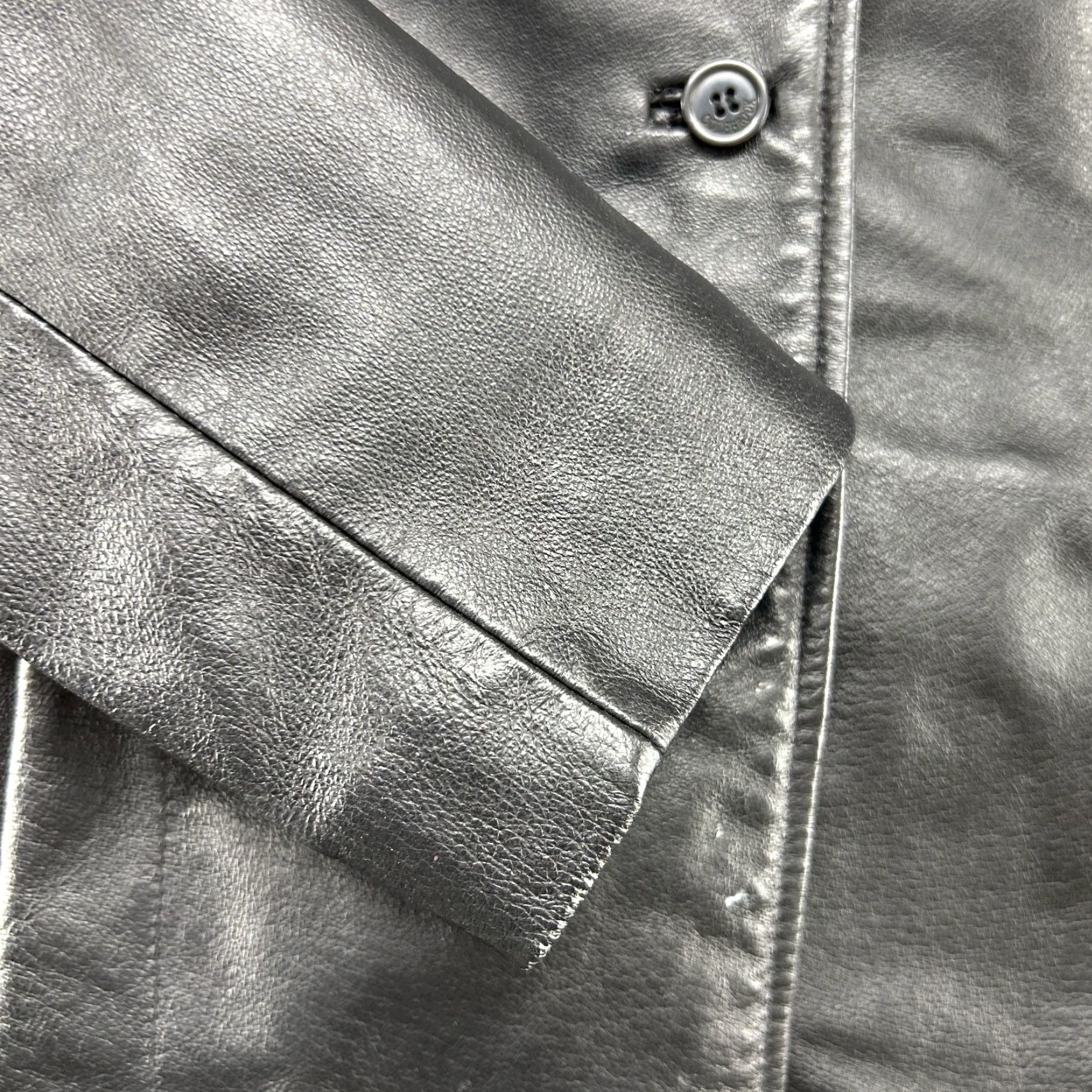 Vintage VINTAGE Colebrook Jacket Womens S Black Leather Bomber Zipper Motorcycle Biker Full Zip Winter Spring Fall Size S / US 4 / IT 40 - 2 Thumbnail