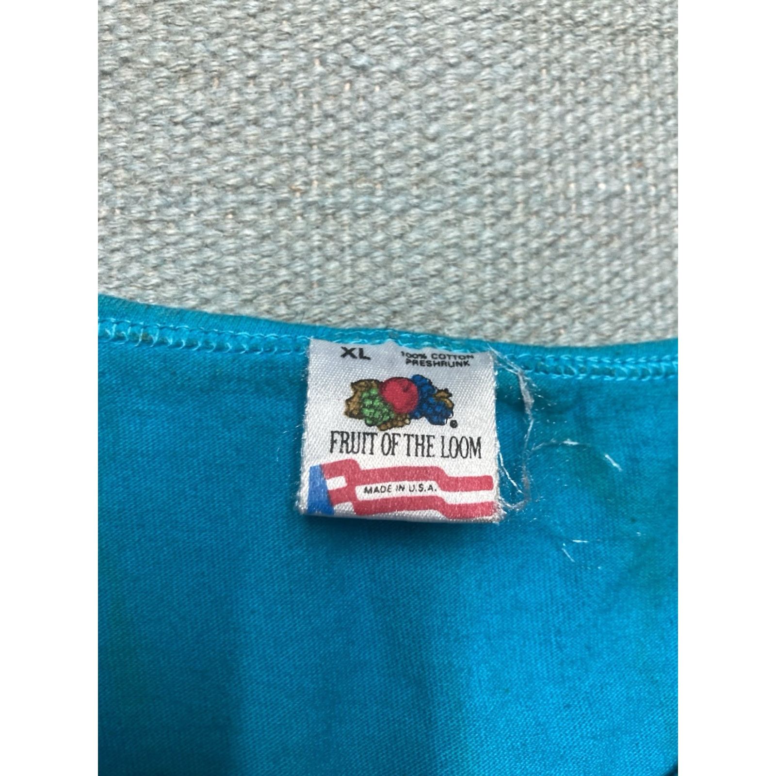 Fruit Of The Loom VINTAGE 90s Fruit of the Loom Tank Top Sleeveless T-Shirt Grunge Beach XL Blue Mens Clothing Size US XL / EU 56 / 4 - 5 Thumbnail