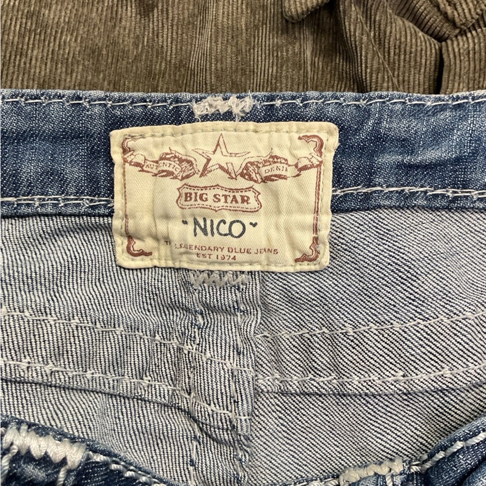 Big Star Big Star Nico Distressed Jeans Size 29" - 3 Thumbnail