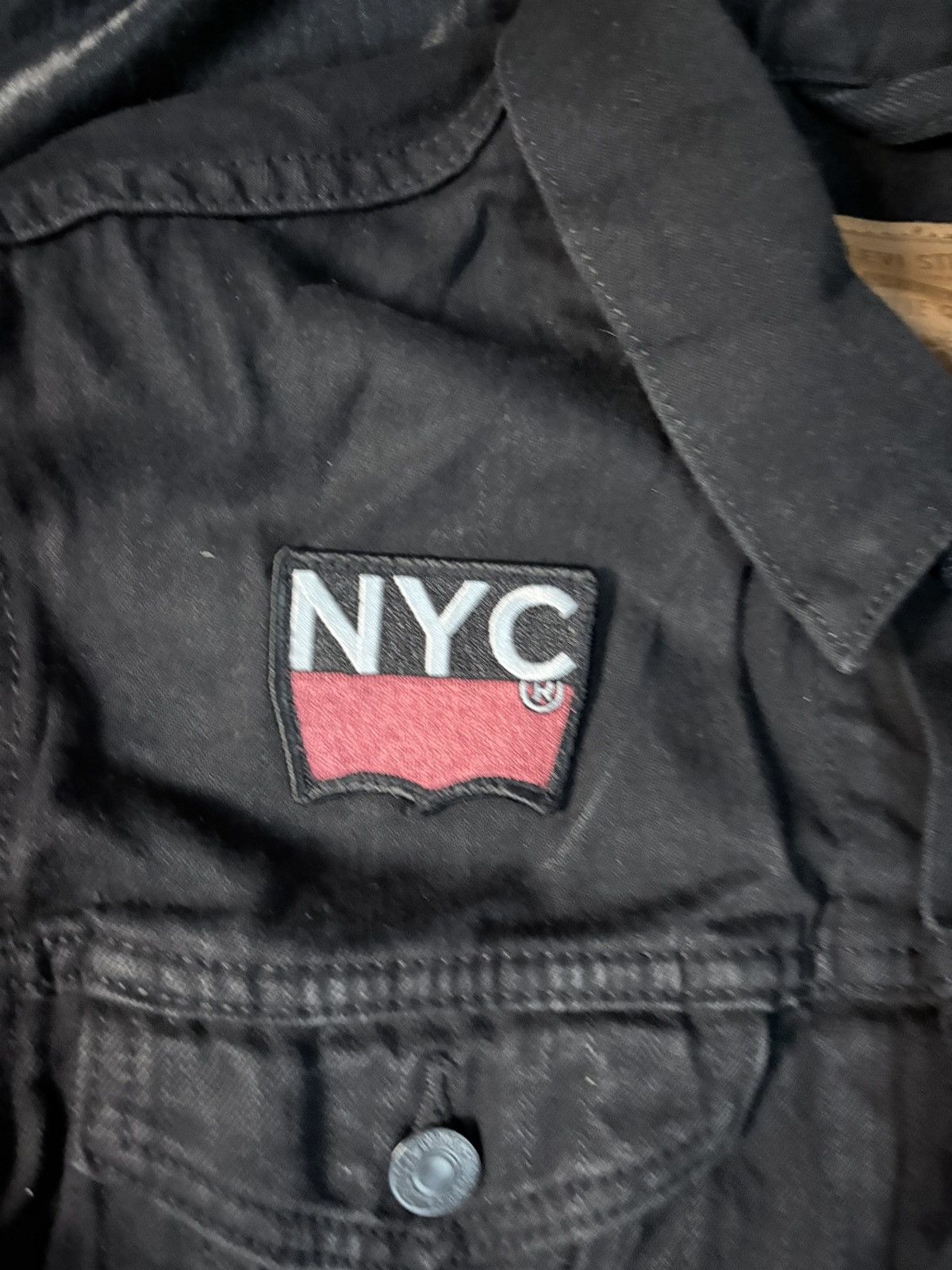 Levi's Levi Denim Black Jacket Size US M / EU 48-50 / 2 - 2 Thumbnail