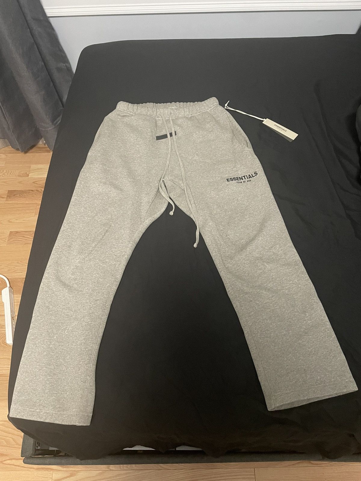 image of Essentials x Fear Of God Dark Oatmeal Sweatpants S in Grey, Men's (Size 30)