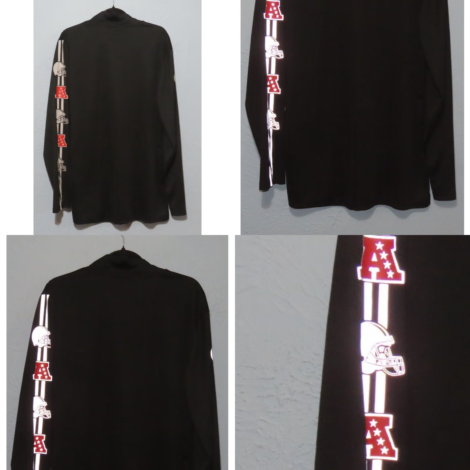 NFL NFL Cleveland Browns 1/4 Zip Pullover Shirt Long Sleeve XL Black Mens Regular Graphic Print Wearable Sports Apparel Size US XL / EU 56 / 4 - 8 Thumbnail