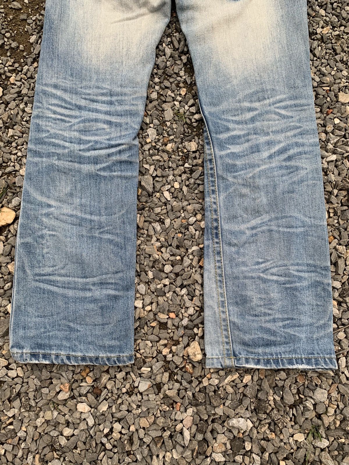If Six Was Nine Lolita Concert Club Faded & Rusty Distressed Denim Size US 28 / EU 44 - 8 Thumbnail