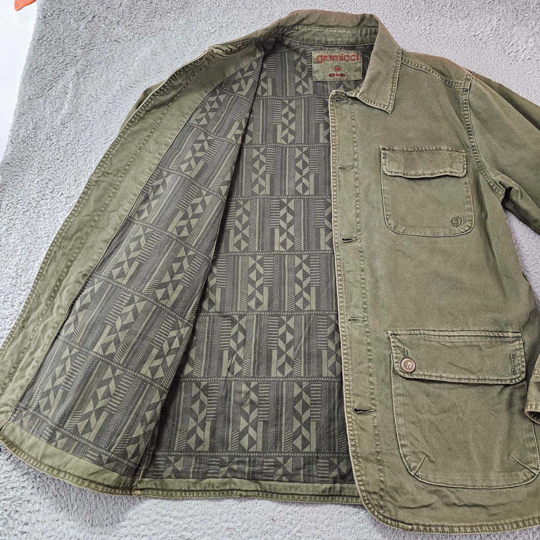 Gramicci VINTAGE Gramicci Field Jacket Mens M Olive Canvas Overcoat Workwear Size US M / EU 48-50 / 2 - 5 Thumbnail