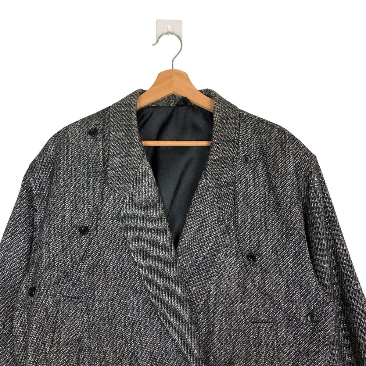 Japanese Brand 💥90’s Double Breast Collar Bomber Jacket Issey Miyake Style Size US L / EU 52-54 / 3 - 2 Thumbnail