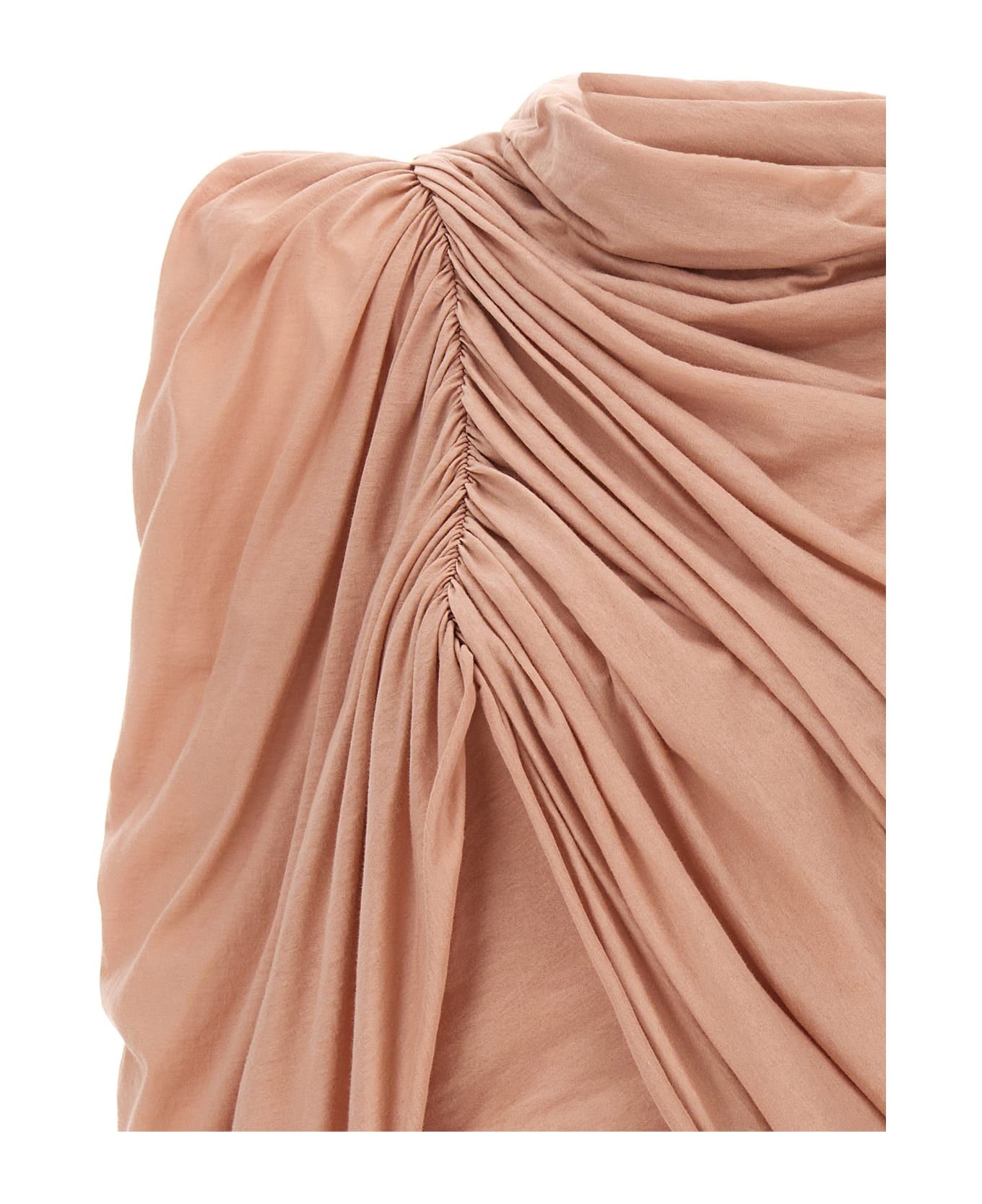Rick Owens o1y0126 Blouse in Blush Size S / US 4 / IT 40 - 3 Thumbnail