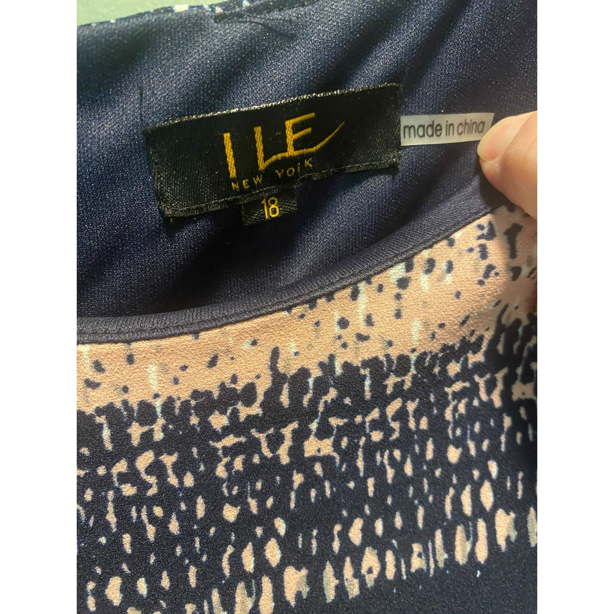 Other ILE New York Womens Plus Size 18 Peach and Blue Sleeveless S Size XXL / US 16-18 / IT 52-54 - 3 Thumbnail