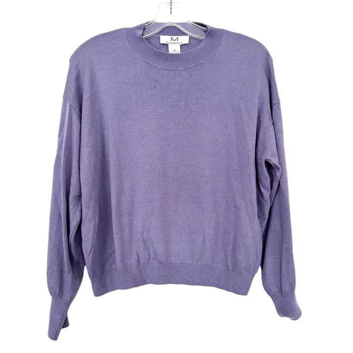 Magaschoni M Magaschoni Purple Mock Neck Sweater Sz M | Grailed