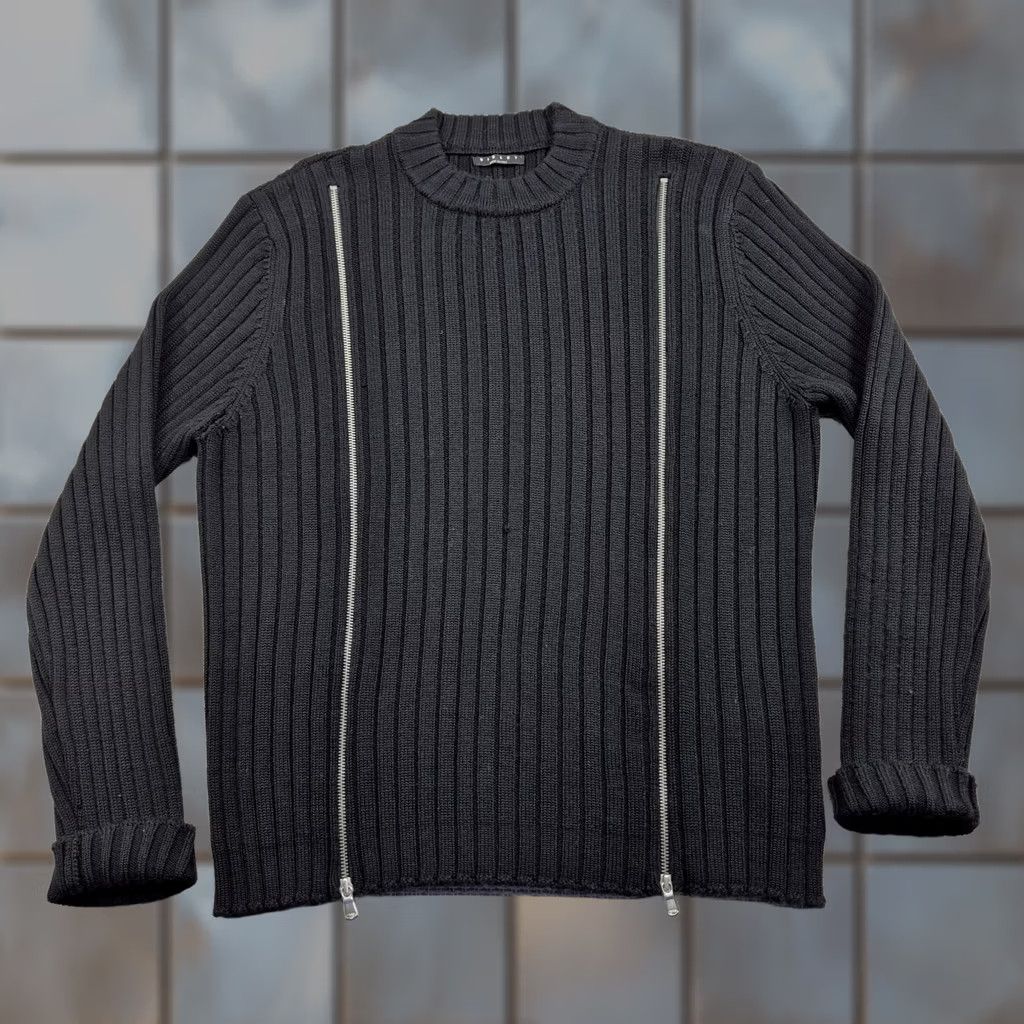 Sisley Sisley Sweater Mens M Black Rib Knit Zipper Pullover Made In Italy Shirt Pullover Mens Casual, Classic, Preppy Size US M / EU 48-50 / 2 - 1 Thumbnail