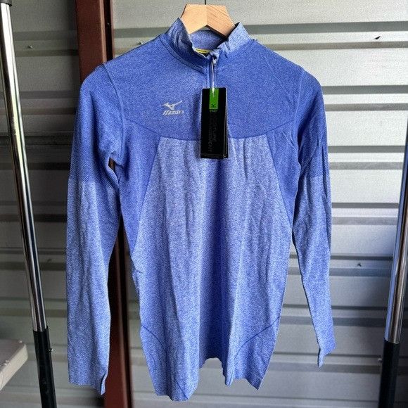 Mizuno NWT MIZUNO WOMEN’S SEAMLESS BLUE JACKET SZ SMALL S Size S / US 4 / IT 40 - 4 Thumbnail