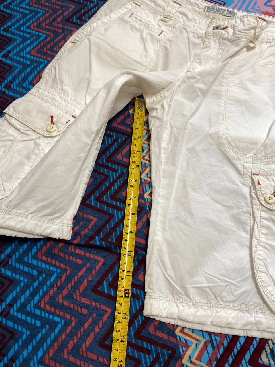 Ralph Lauren denim shorts Ralph Lauren white streetwear Vintage Y2K Size US 26 / EU 42 - 8 Thumbnail