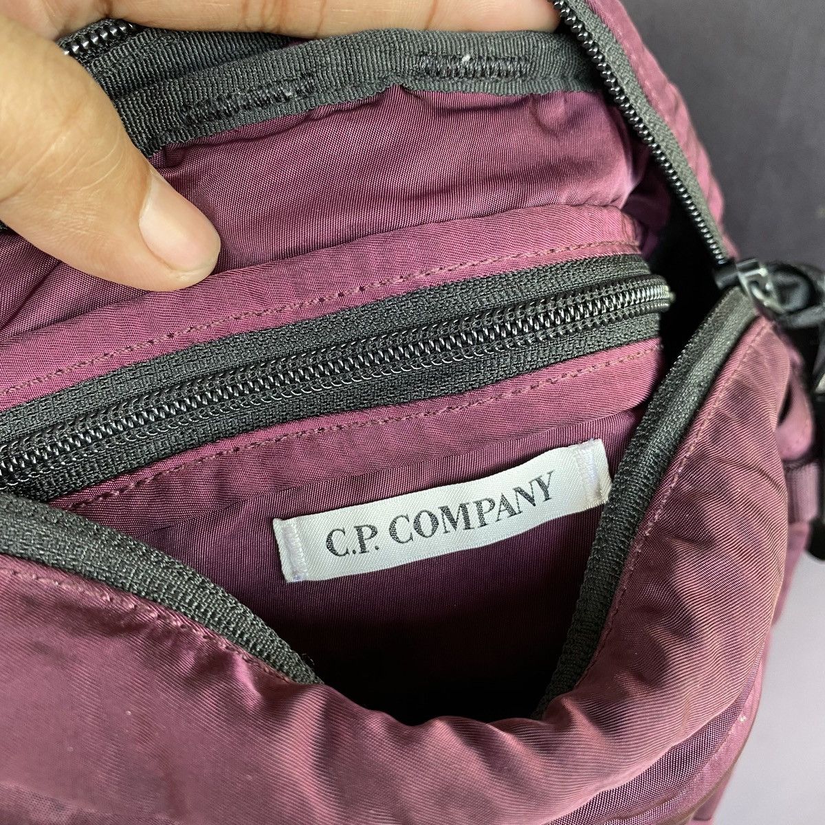 C.P. Company CP company lens nylon B maroon crossbody pack Size ONE SIZE - 8 Thumbnail