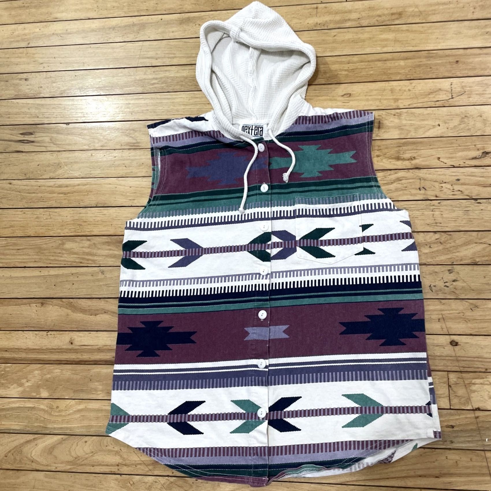 NEXT VINTAGE NEXT ERA Tank Button Shirt Mens S Beach Hoodie Southwest Aztec Small Shirt Unisex Adults XS? Size US M / EU 48-50 / 2 - 2 Thumbnail