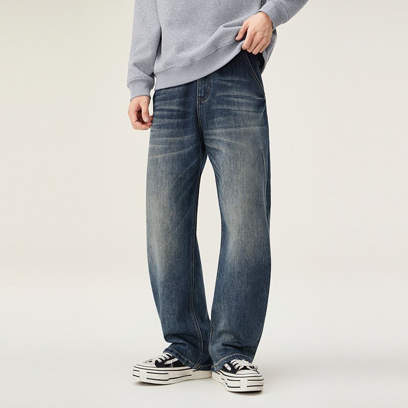 Vintage American retro loose-fitting versatile jeans for men Size US 32 / EU 48 - 2 Thumbnail