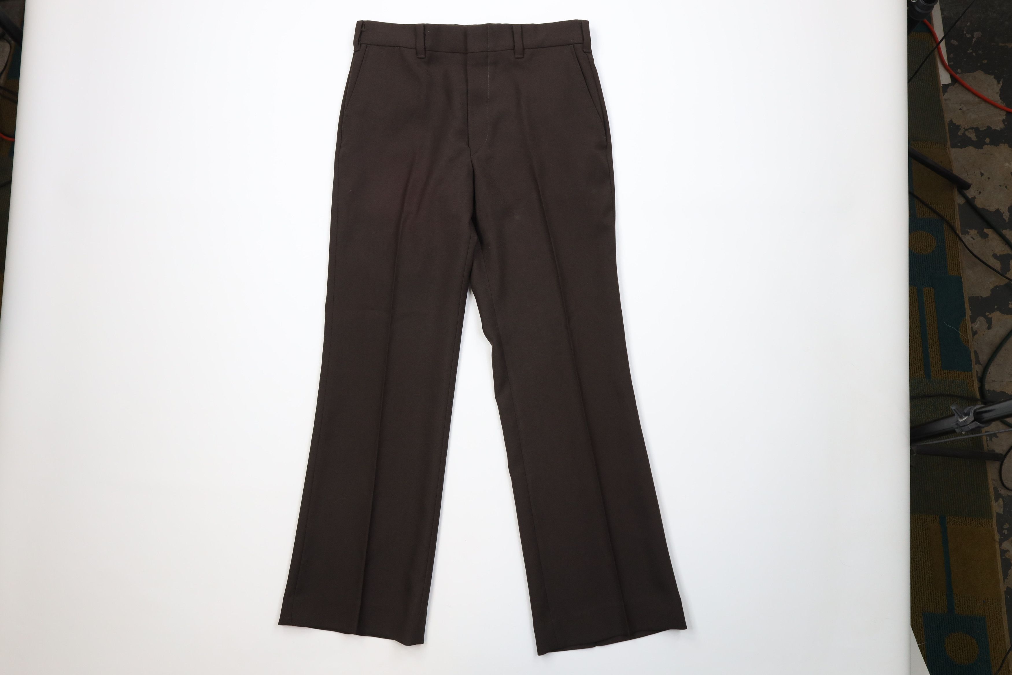 Vintage Vintage 70s Streetwear Flared Wide Leg Chino Pants Brown USA Size US 32 / EU 48 - 1 Thumbnail
