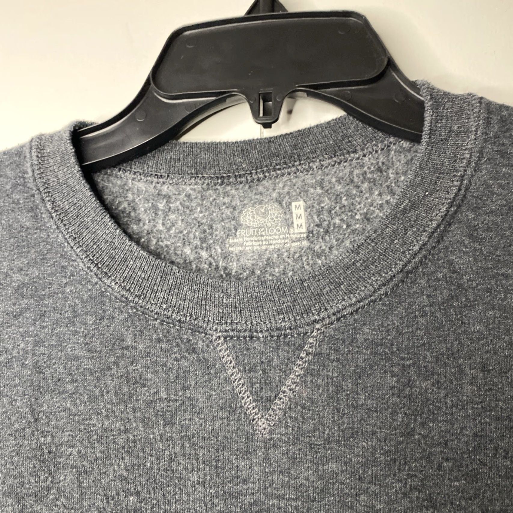Fruit Of The Loom VINTAGE Fruit of the Loom Grey Crewneck Sweatshirt Women Medium M Boxy Pullover Crew Neck Sweatshirt Size M / US 6-8 / IT 42-44 - 2 Thumbnail