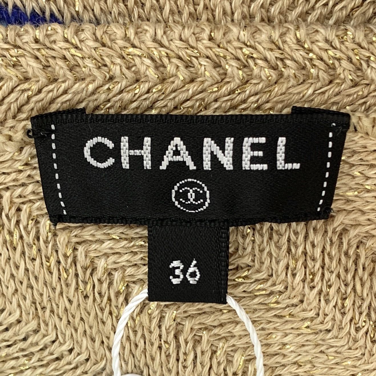 Chanel Chanel Colorblocked Stripe Linen Short Sleeve Knit Size XS / US 0-2 / IT 36-38 - 6 Thumbnail