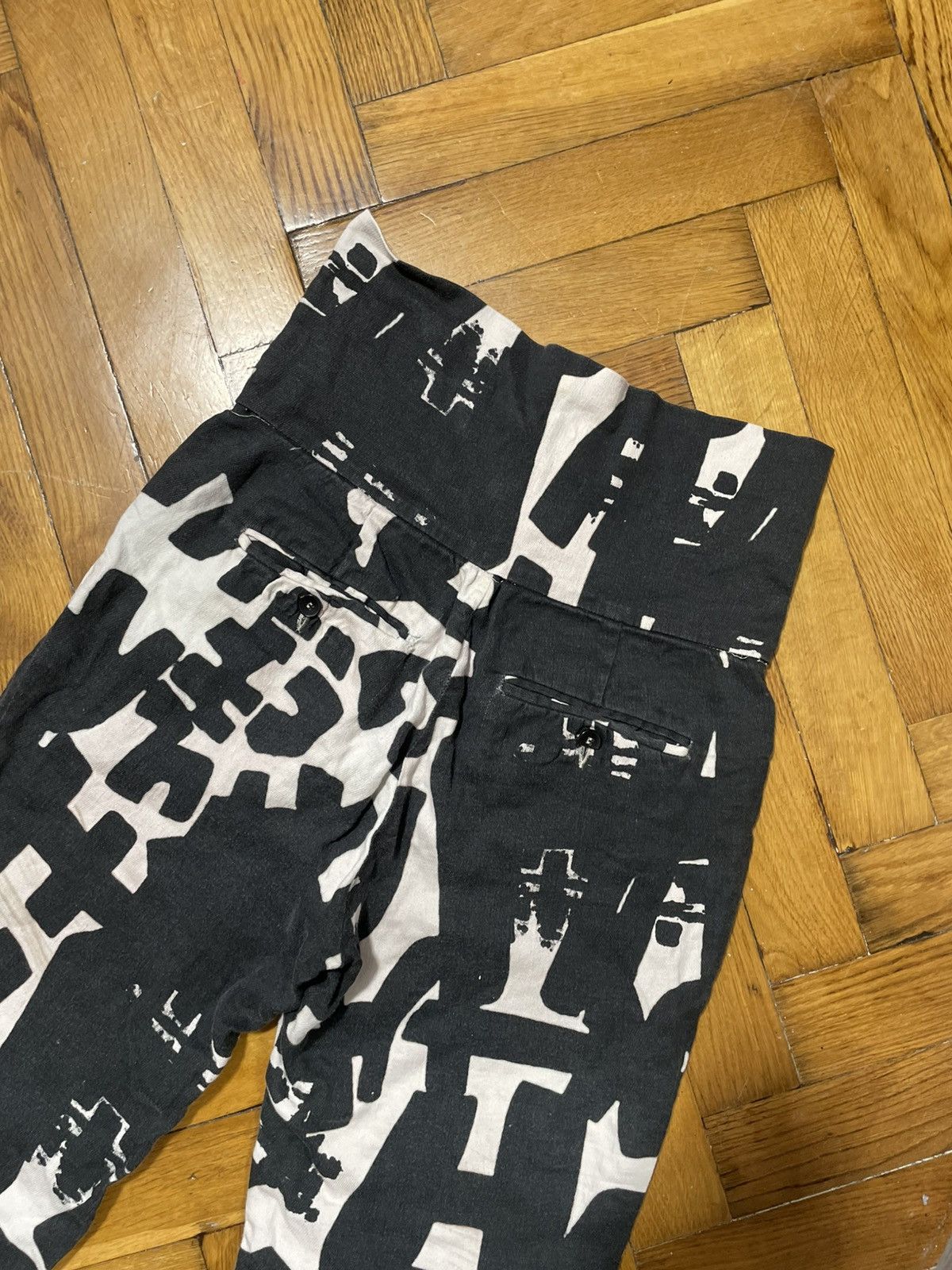 Isabel Marant Vintage pants Isabel Marant Monochrome Printed Cotton Size 26" / US 2 / IT 38 - 20 Thumbnail