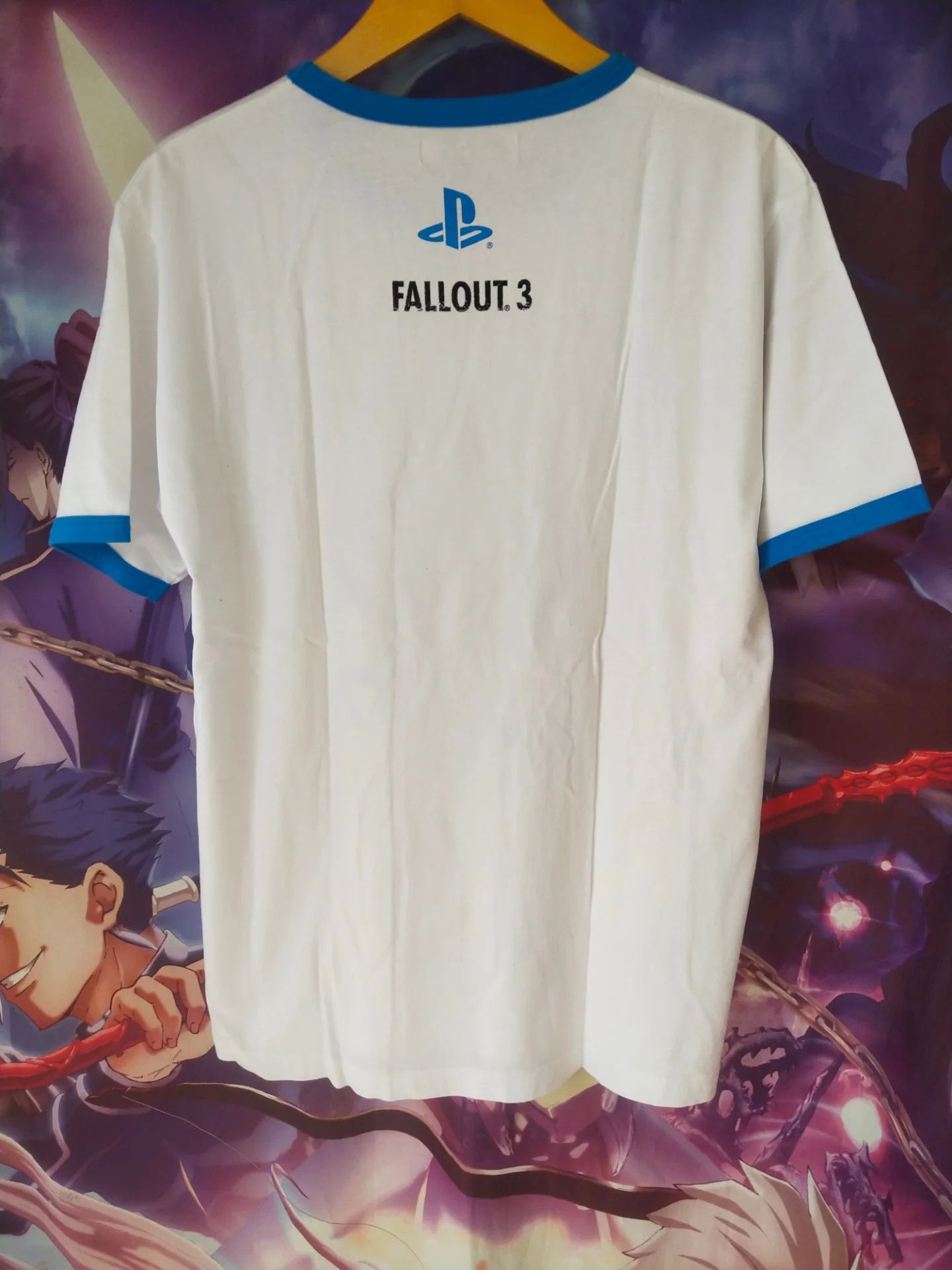 Vintage 2000s Fallout 3 Vault Guy Promo Rare Game Ringer Tee Size US L / EU 52-54 / 3 - 4 Thumbnail