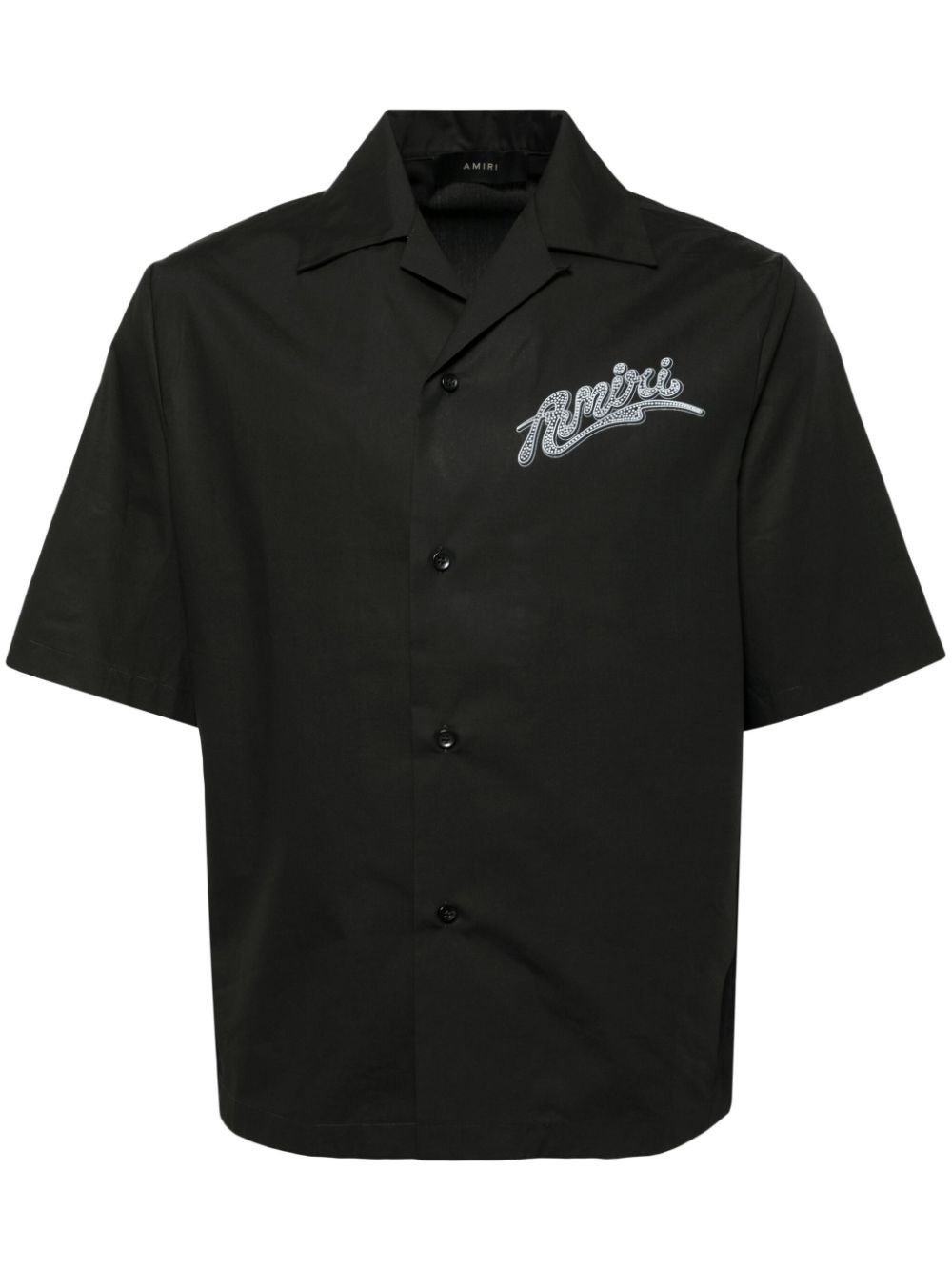 Amiri o1s1wg111025 Mr Hollywood Camp Shirt in Black Size US M / EU 48-50 / 2 - 1 Thumbnail