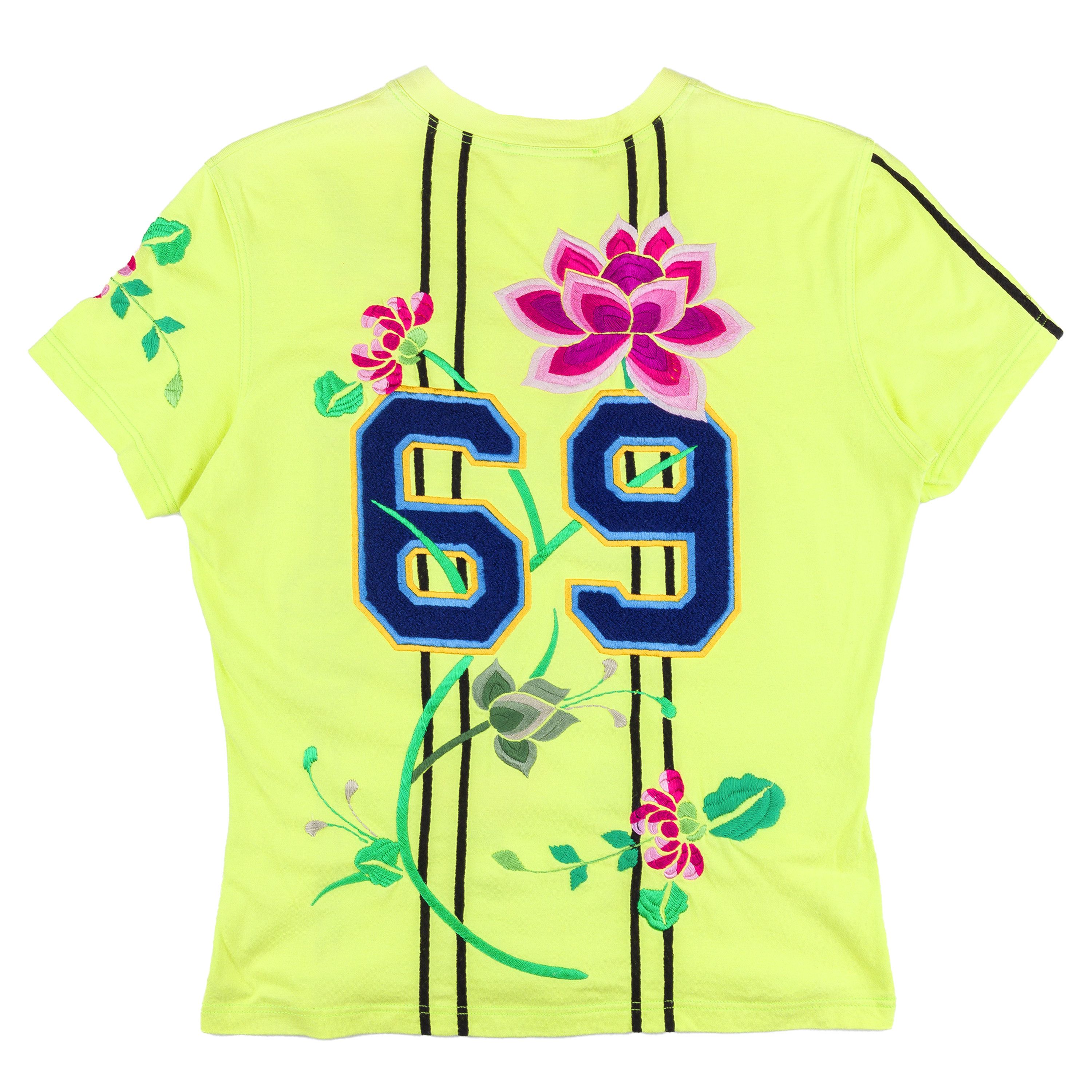 Dior Christian Dior Adiorable Yellow Vintage Baseball T-Shirt (L) Size L / US 10 / IT 46 - 3 Thumbnail