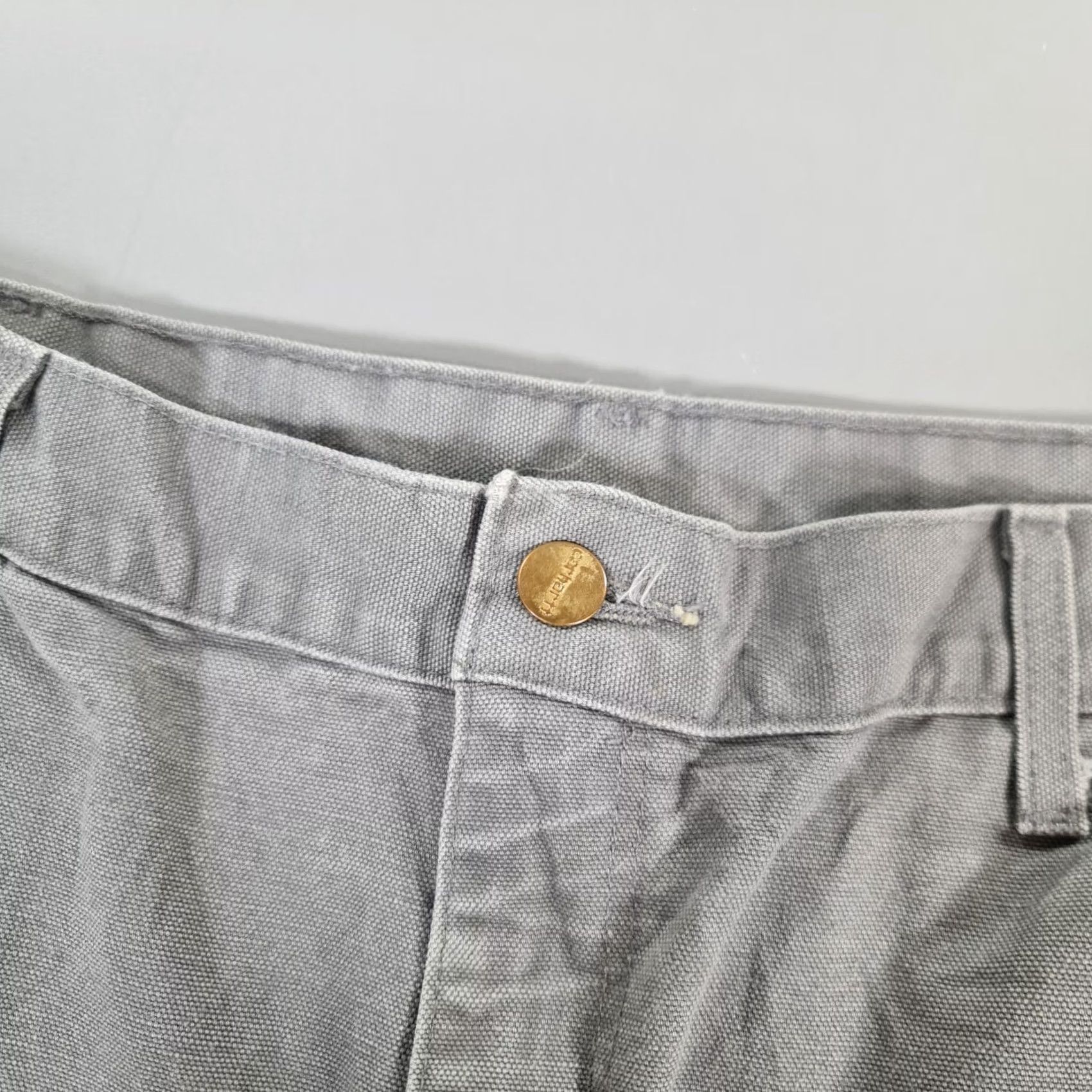 Carhartt VINTAGE Carhartt Mens Trousers Grey W36 L36 Double Knee Made In USA Carpenter Workwear Pants UK/US Sizes Not Specified Size US 36 / EU 52 - 3 Thumbnail