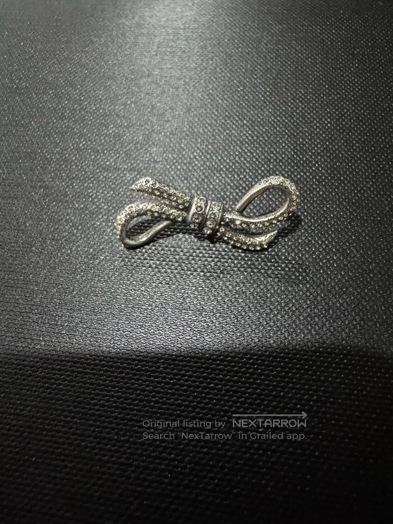 Saint Laurent Paris Saint Laurent Paris Crystal Bow Brooch Size ONE SIZE - 6 Thumbnail