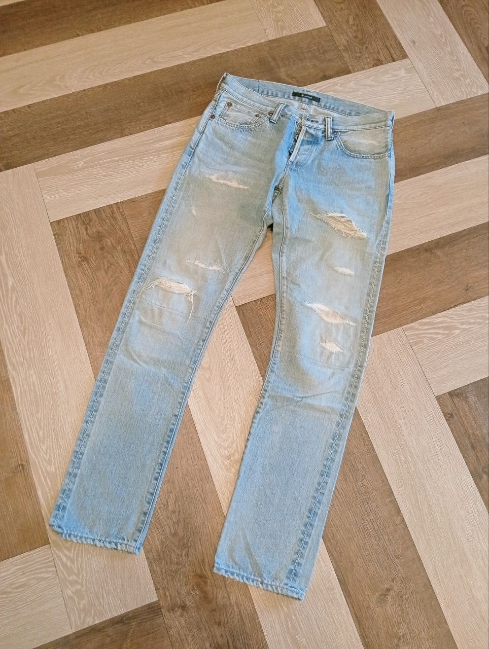 Johnbull JOHN BULL JAPAN SELVEDGE DISTRESSED JEANS - SIZE 30 Size US 30 / EU 46 - 1 Thumbnail