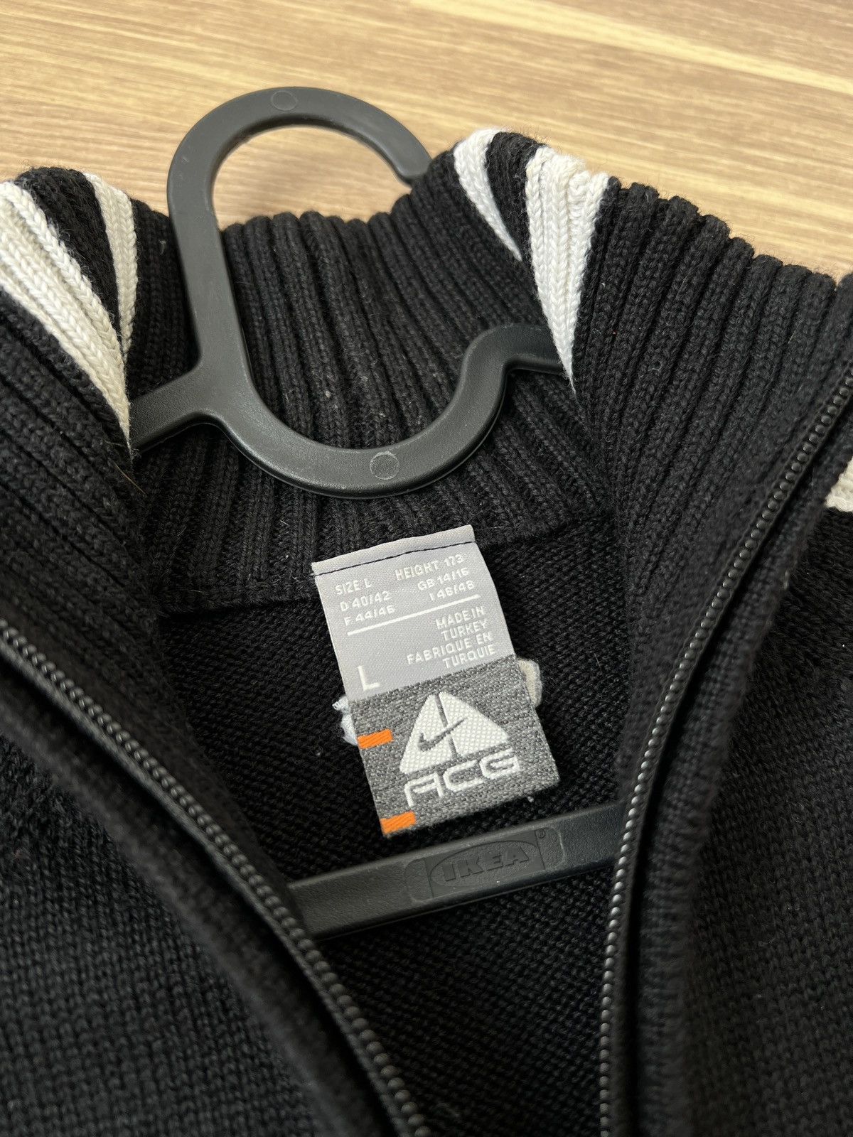 Nike ACG Nike ACG Women’s Full Zip Wool/Acrylic Black Sweater Size L Size L / US 10 / IT 46 - 5 Thumbnail