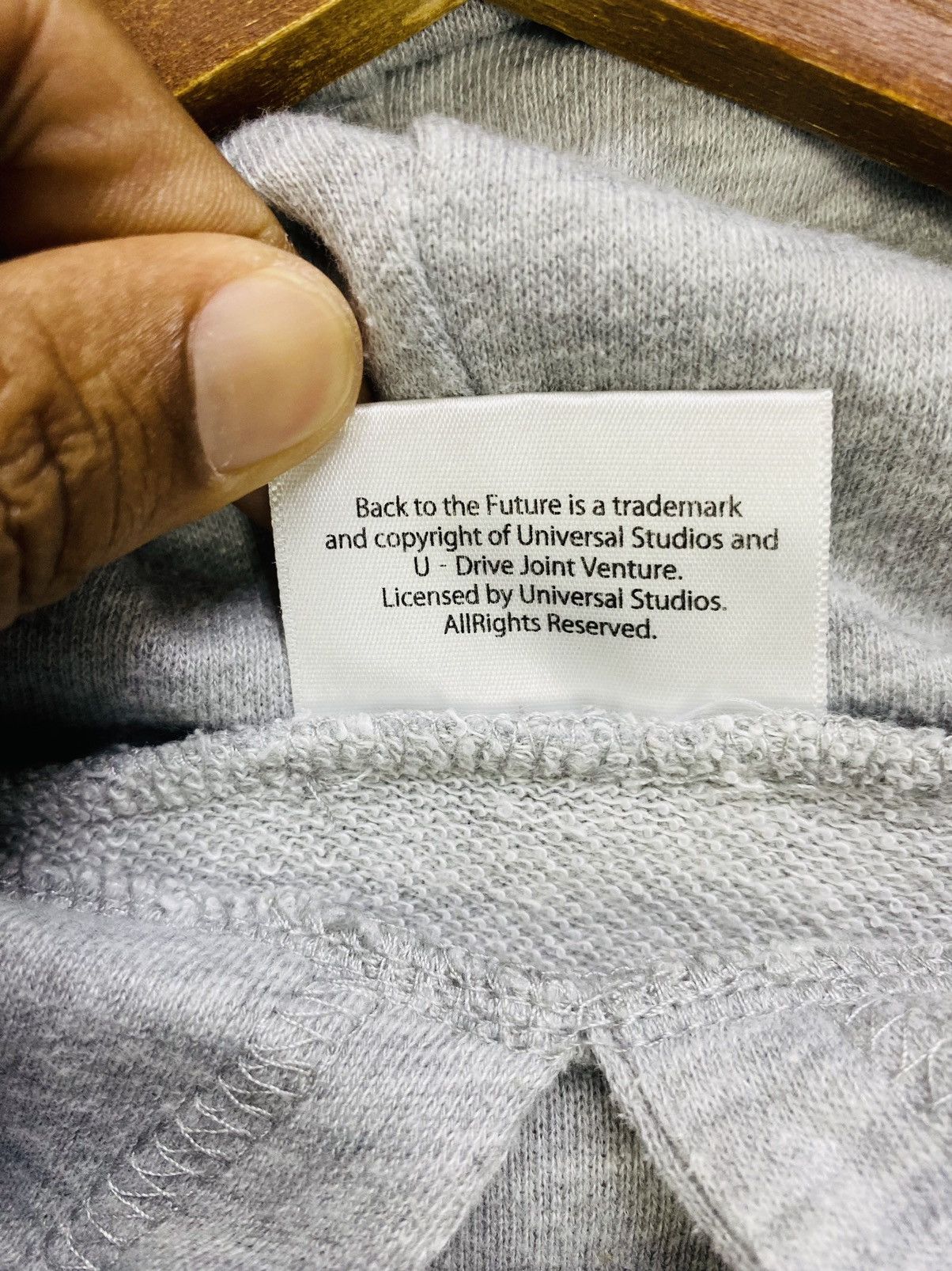 Vintage Vintage Back To The Future Hoodie Light Cotton Free Size (L) Size US L / EU 52-54 / 3 - 7 Thumbnail
