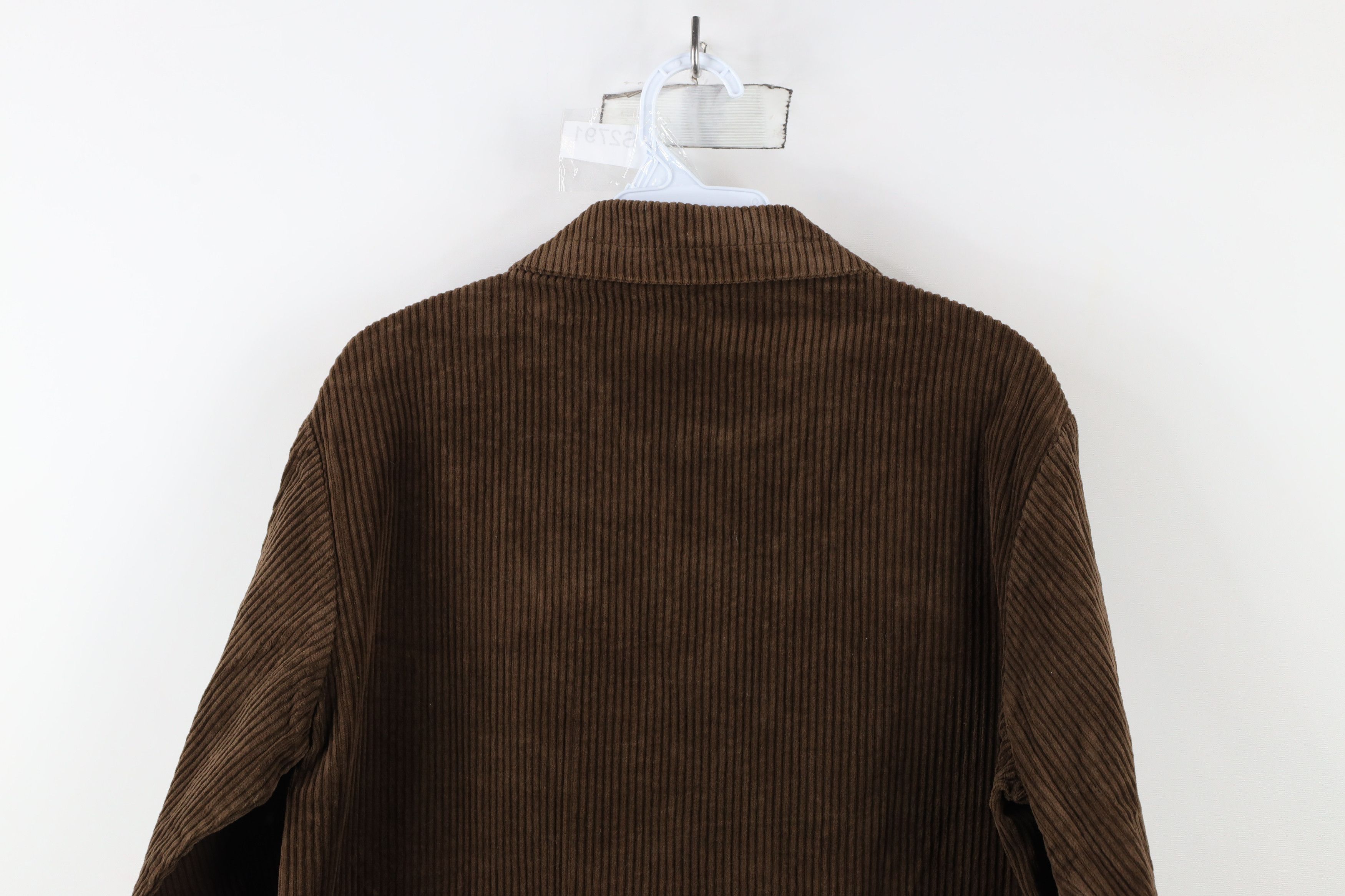 Vintage Vintage 90s Streetwear Full Zip Corduroy Jacket Brown USA Size US S / EU 44-46 / 1 - 10 Thumbnail