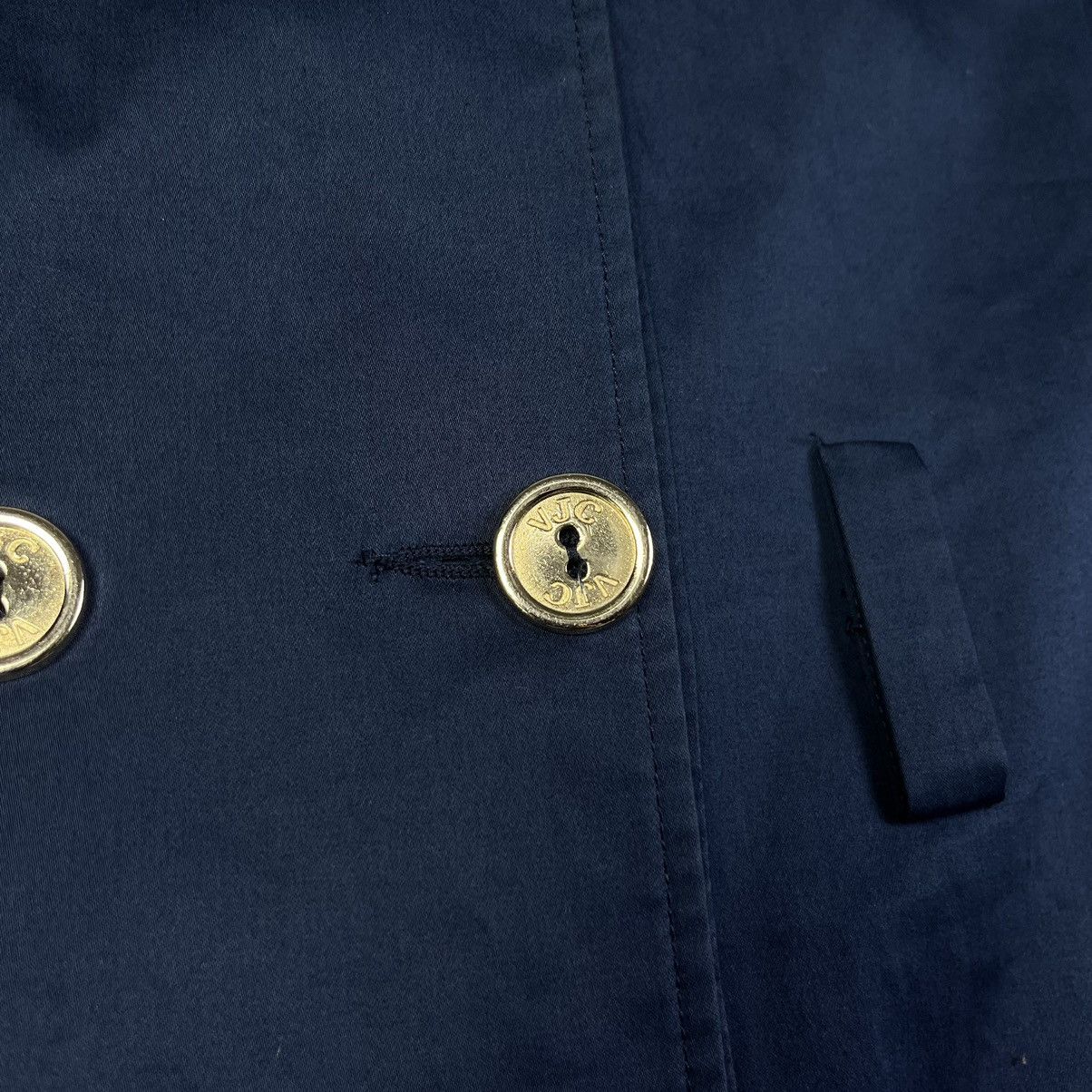 Versace × Versace Jeans Couture × Vintage Versace Jeans Couture Vintage Blue Classic Coat Size L / US 10 / IT 46 - 4 Thumbnail
