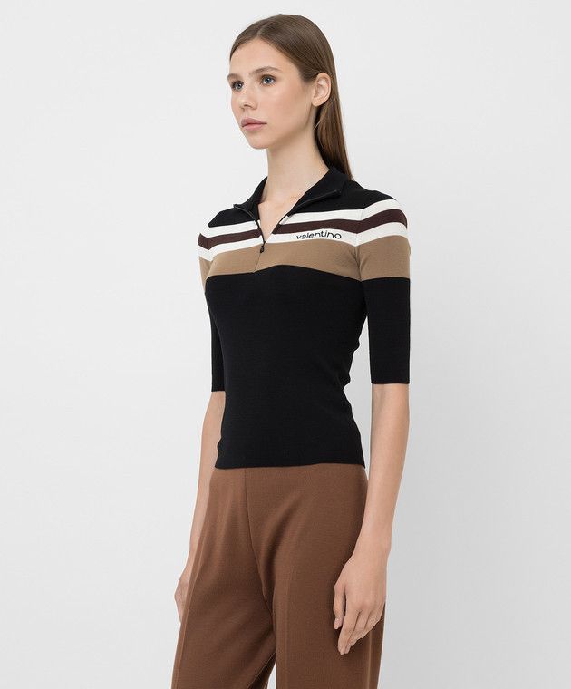 Valentino o1y0326 Sweater with Zip in Multicolor Size S / US 4 / IT 40 - 2 Thumbnail