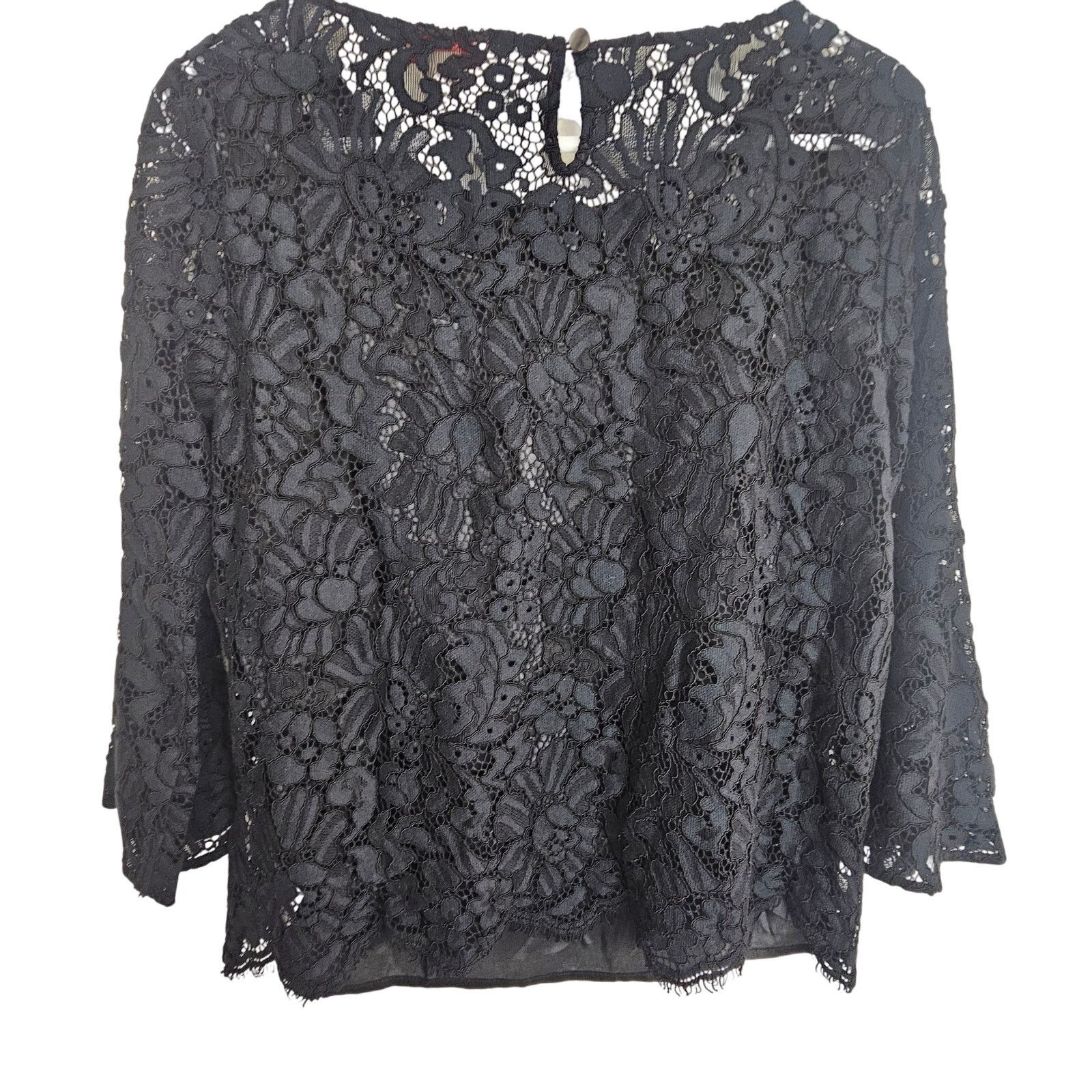 Brooks Brothers Brooks Brothers Red Fleece Women Floral Lace Blouse 6 Preppy Size M / US 6-8 / IT 42-44 - 8 Thumbnail