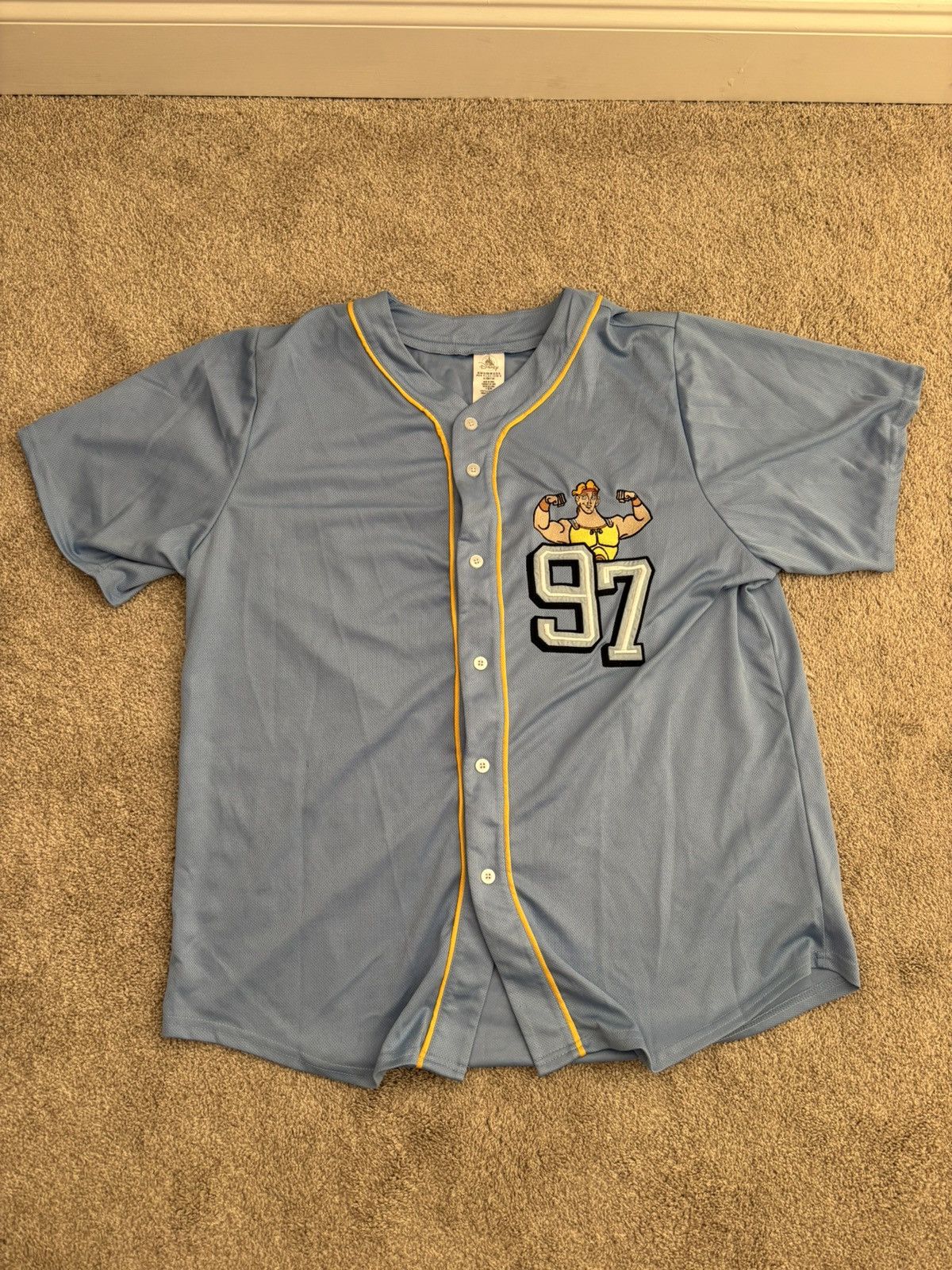 Disney Vintage Disney Hercules Baseball Jersey Size US XL / EU 56 / 4 - 1 Thumbnail