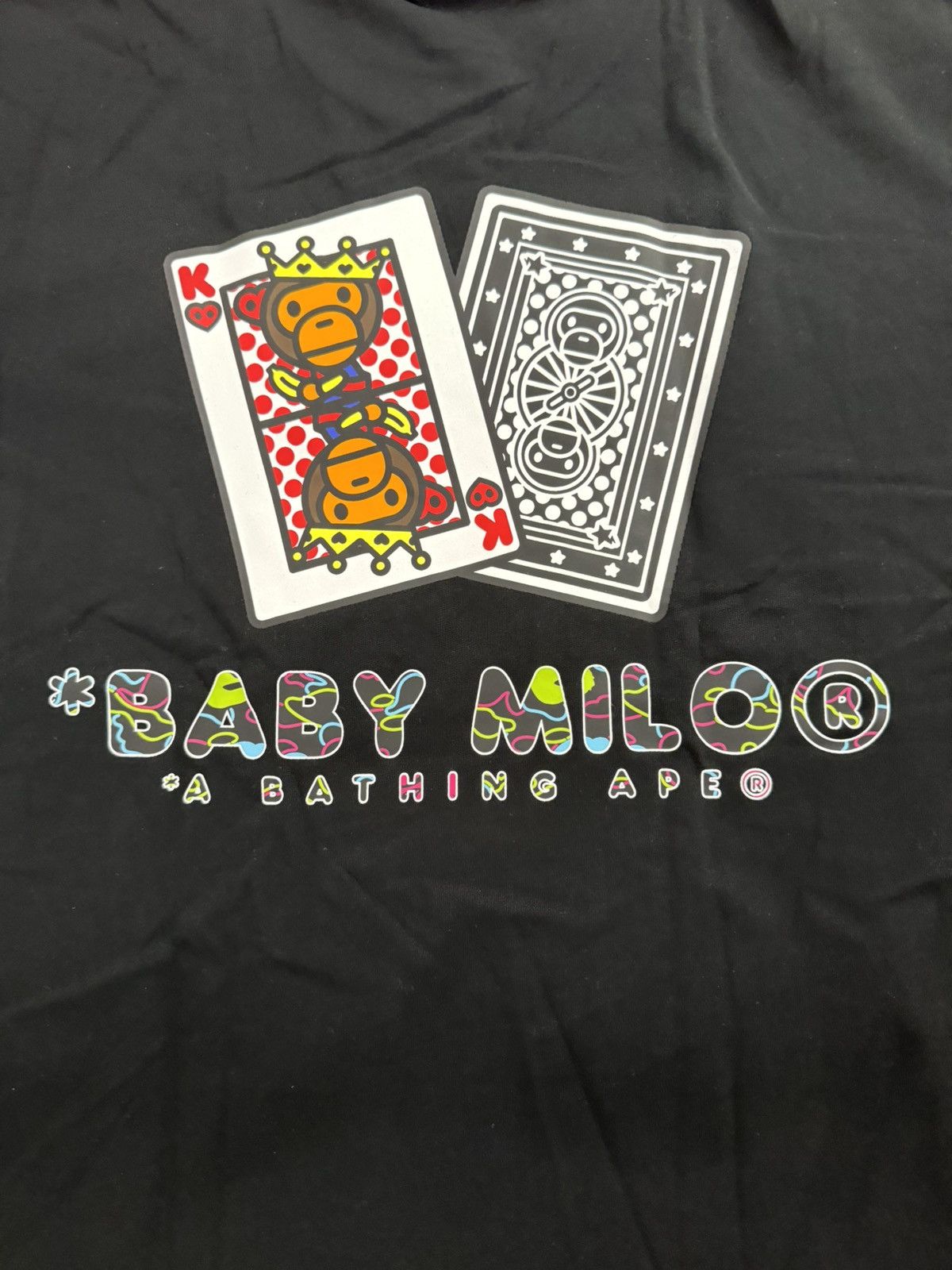 Bape Bape “Baby Milo” King Card Tee “Complexcon Exclusive” Black Size US XL / EU 56 / 4 - 9 Thumbnail