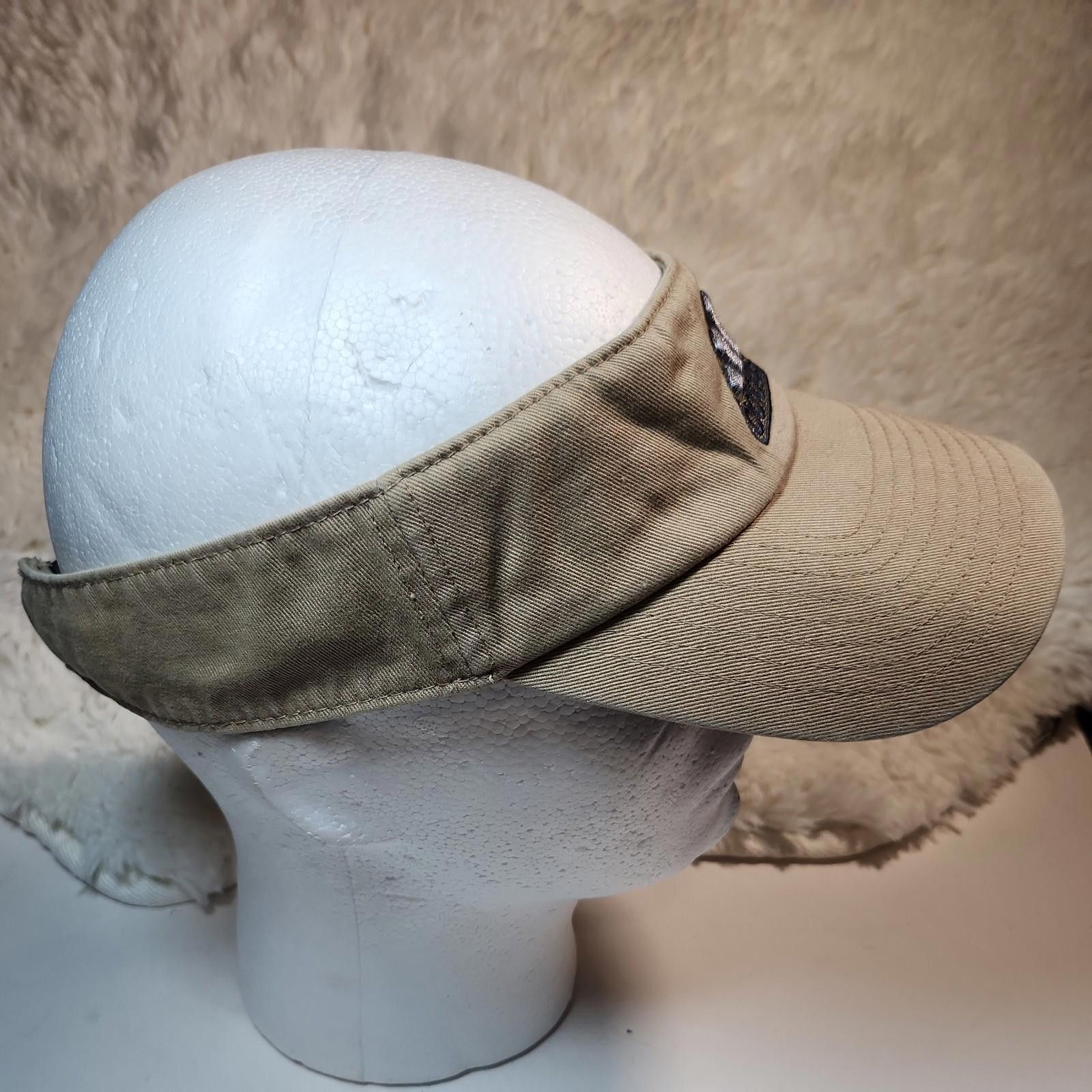 Adidas Adidas Visor Hat Cap Climate Beige Adjust Embroidered Golf Size ONE SIZE - 3 Thumbnail