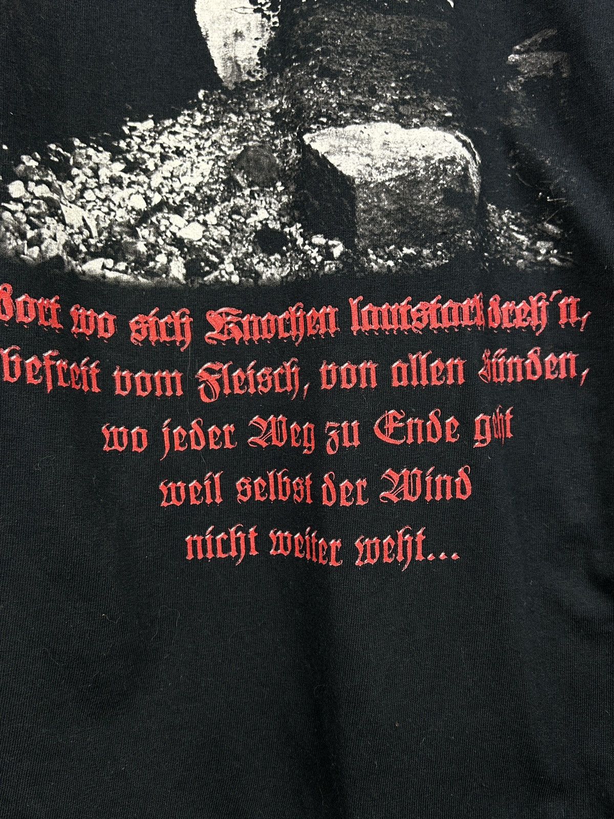 Band Tees 00s Vintage Eisregen - Knochenkult 2008 Album Metal T-Shirt Size US XL / EU 56 / 4 - 2 Thumbnail