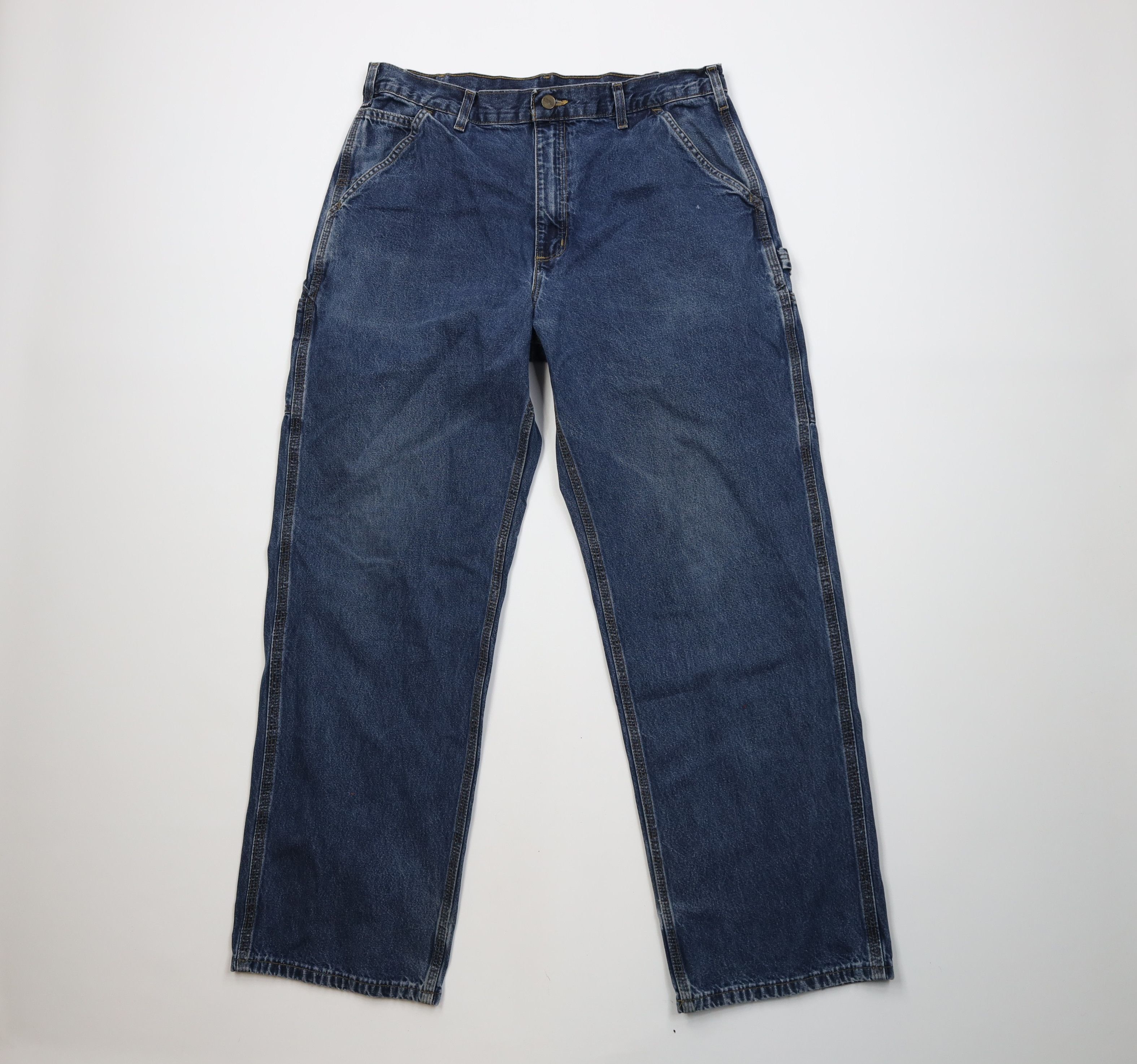 Carhartt Vintage Y2K Carhartt Wide Leg Dungaree Denim Jeans Size US 36 / EU 52 - 1 Thumbnail
