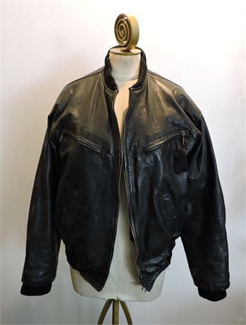 Other Vintage Leather Bomber Jacket (Moiz UK) - Size M Size US M / EU 48-50 / 2 - 1 Thumbnail